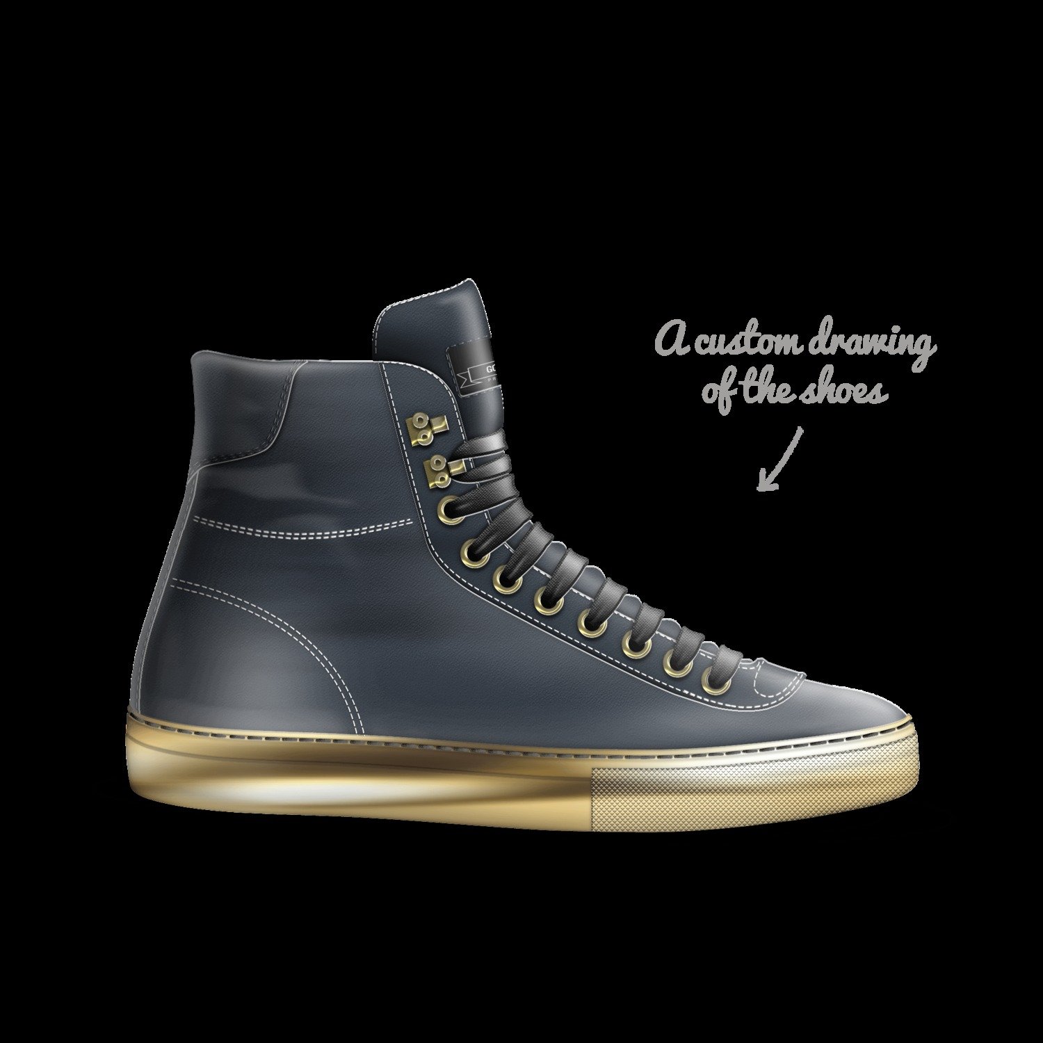 Golden knights A Custom Shoe concept by Nick Upson