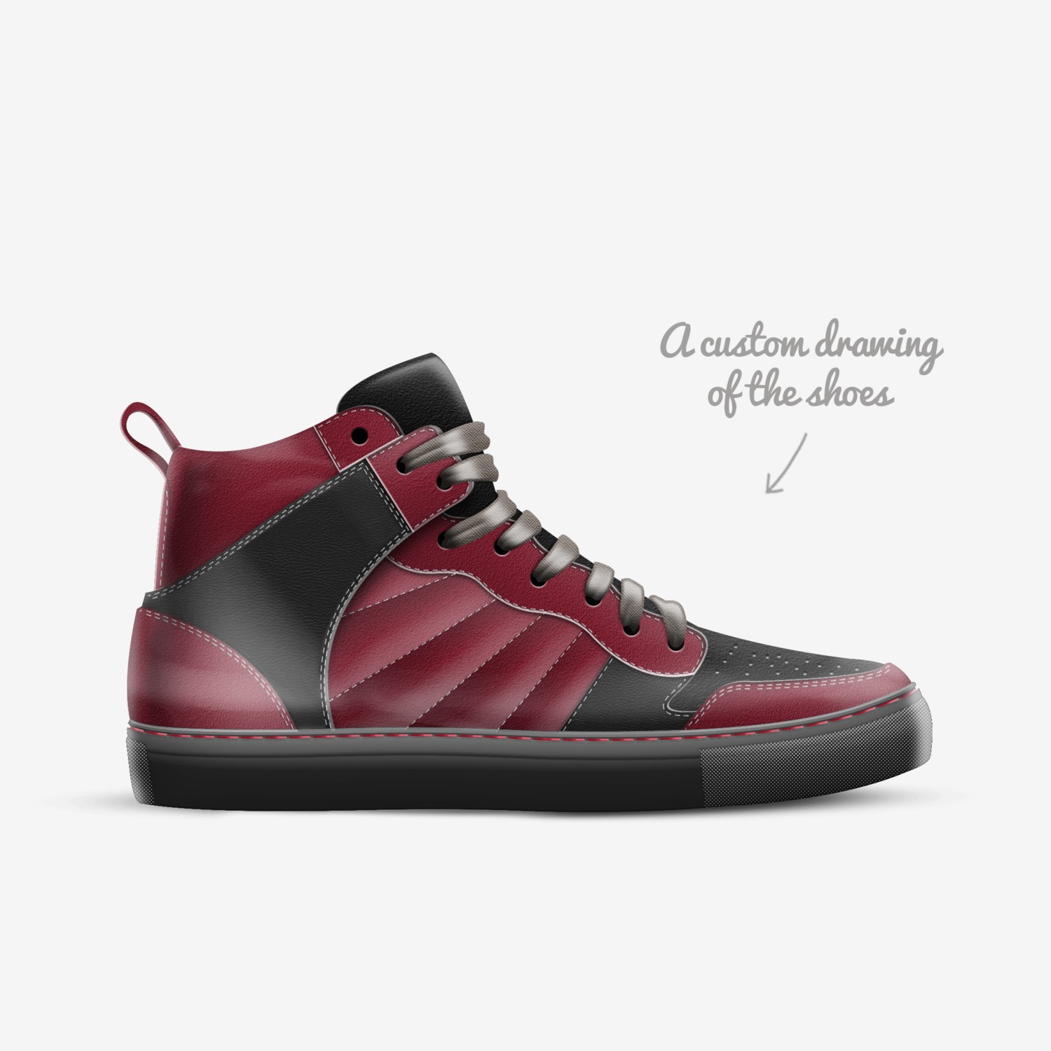 D o custom made in Italy shoes by T. Jones | Sketch view