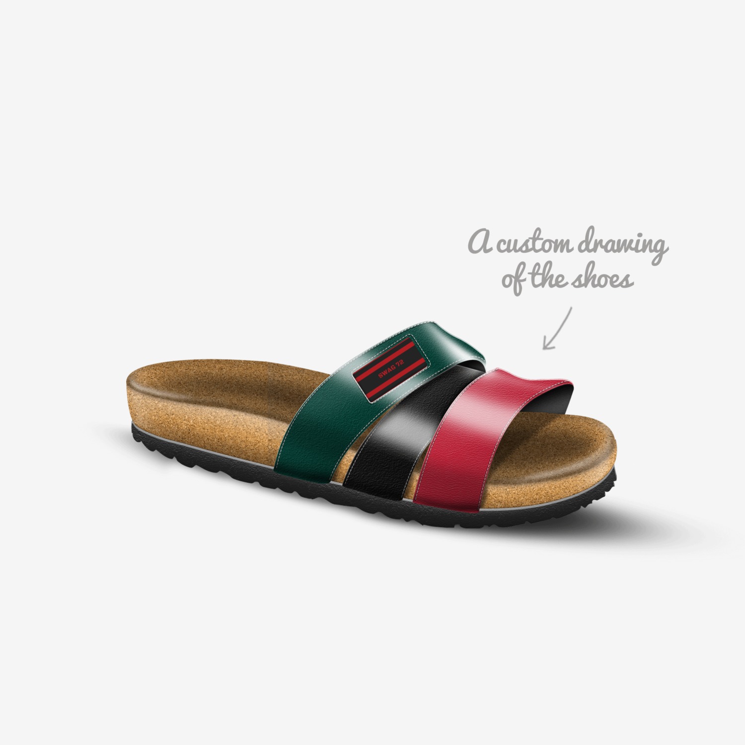 SWAG 72 custom made in Italy shoes by Rundell Irvin | Sketch view