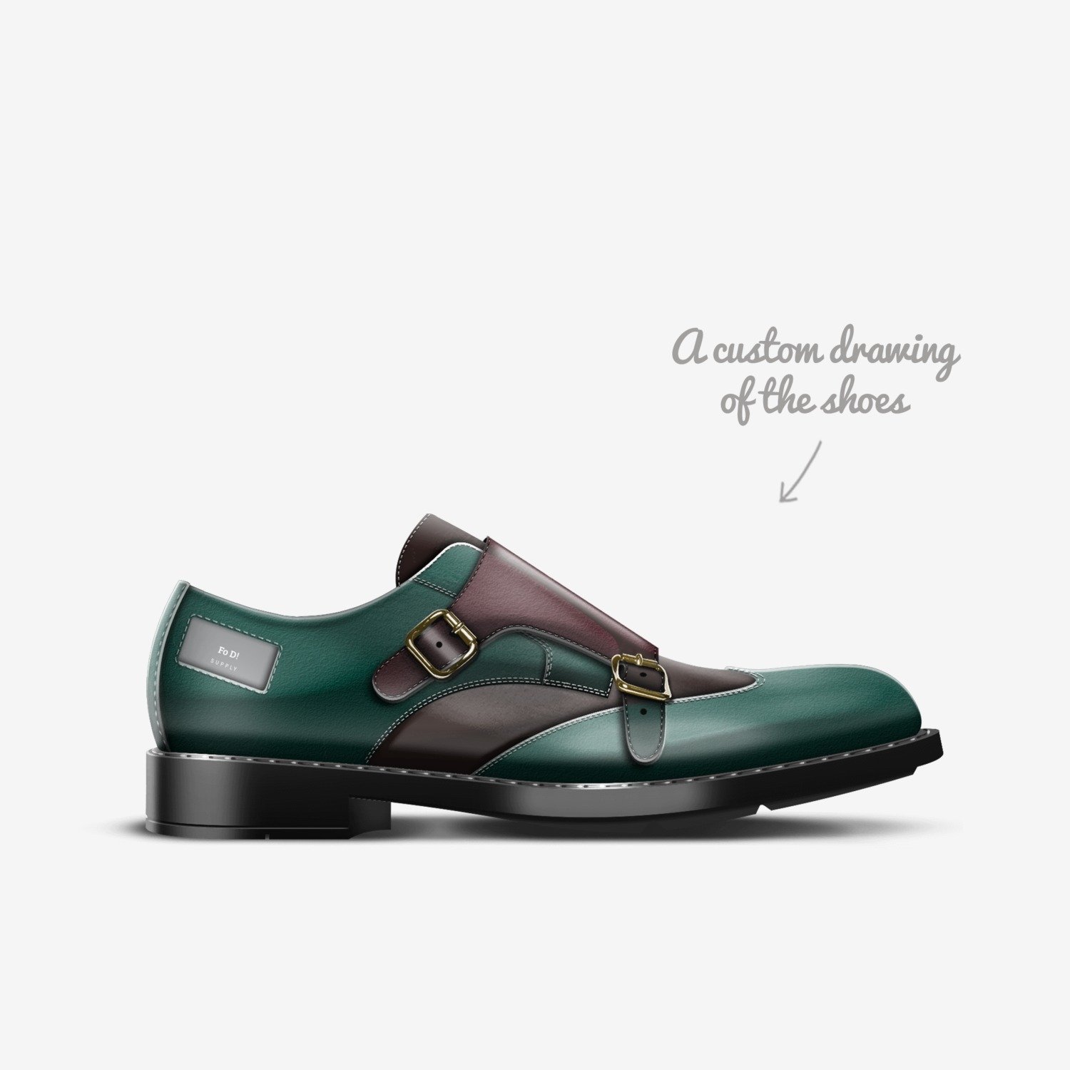 Fo D! custom made in Italy shoes by Robert Varnado | Sketch view