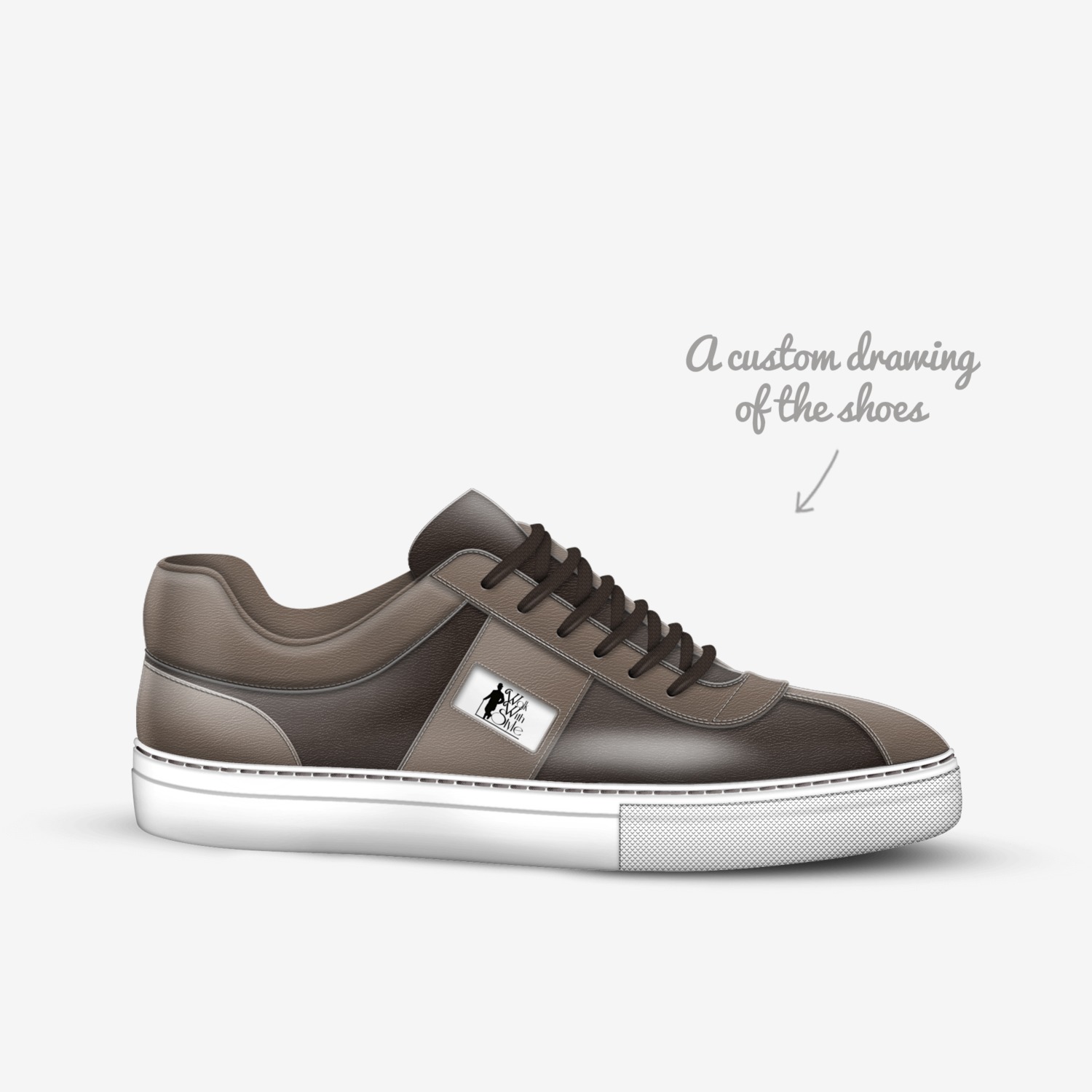Chocolate city custom made in Italy shoes by Nathaniel Johnson | Sketch view