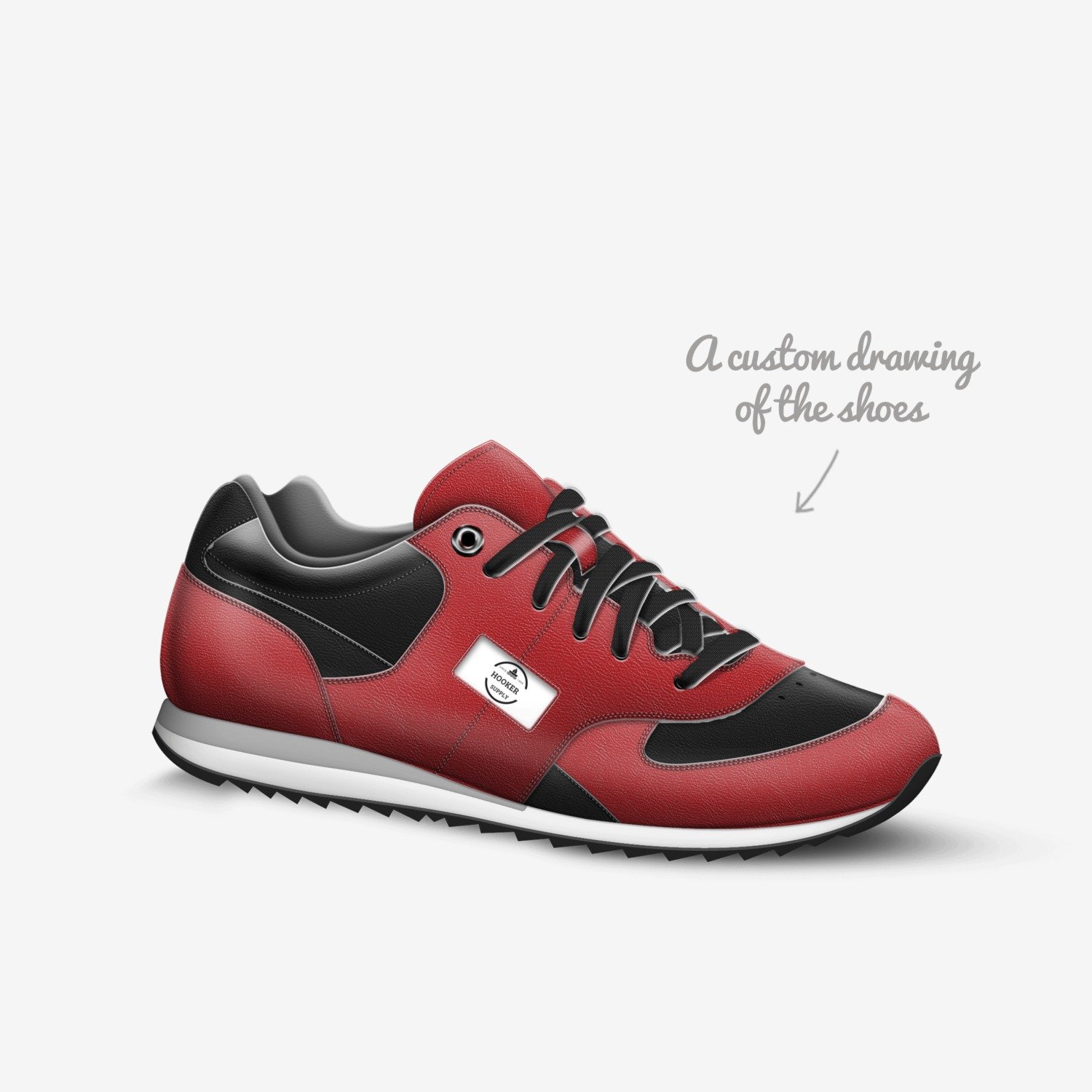 Hooker  custom made in Italy shoes by Marcus Hooker | Sketch view