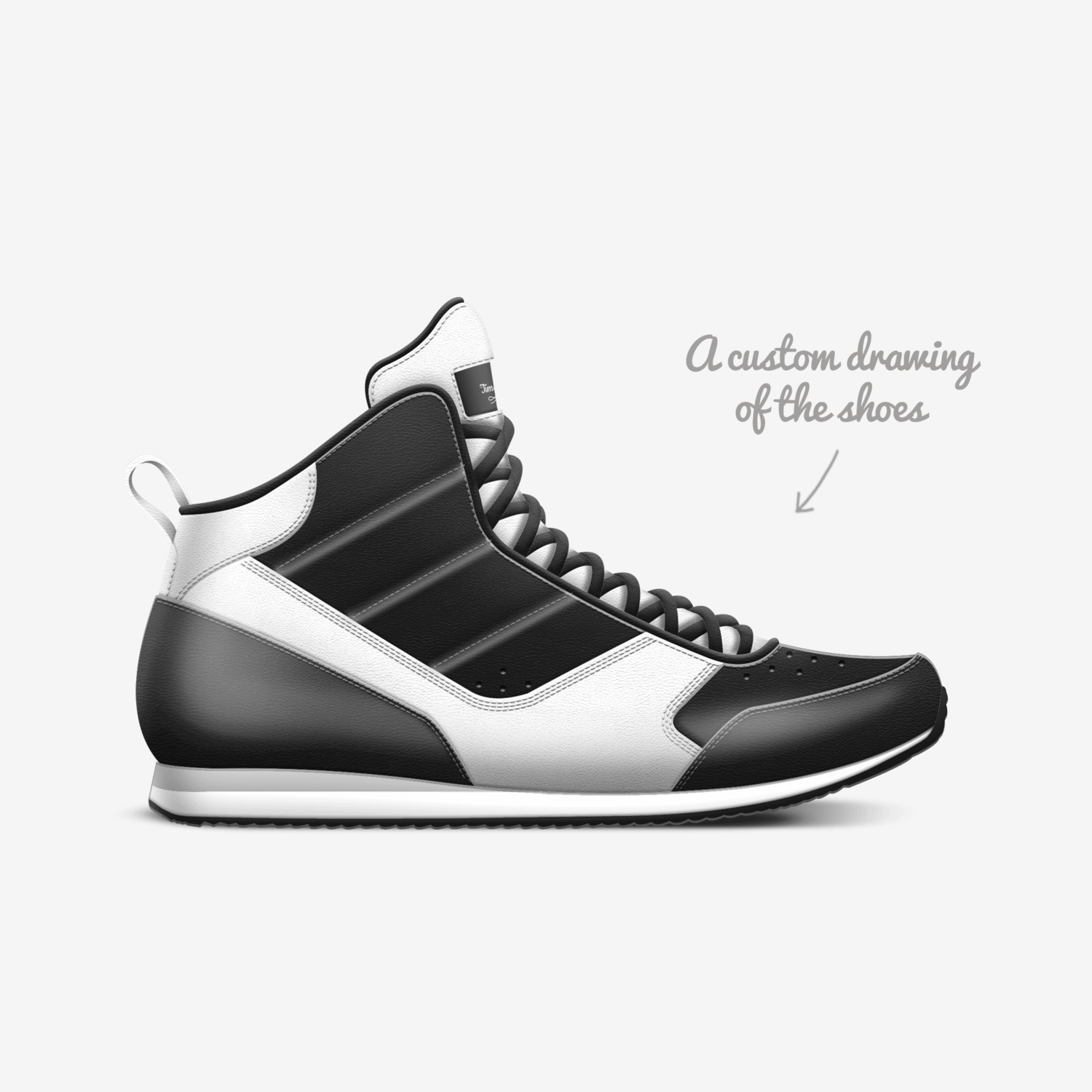 Time up custom made in Italy shoes by Kawal | Sketch view