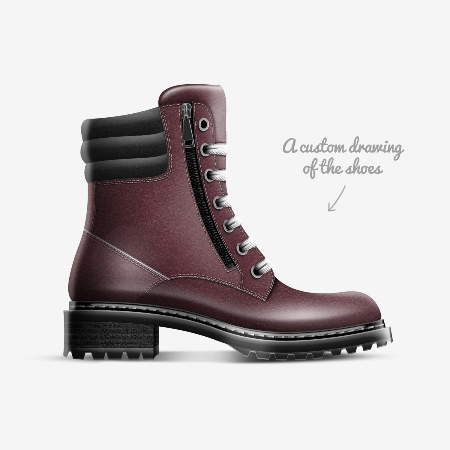 Doirs custom made in Italy shoes by Raydaun Page | Sketch view