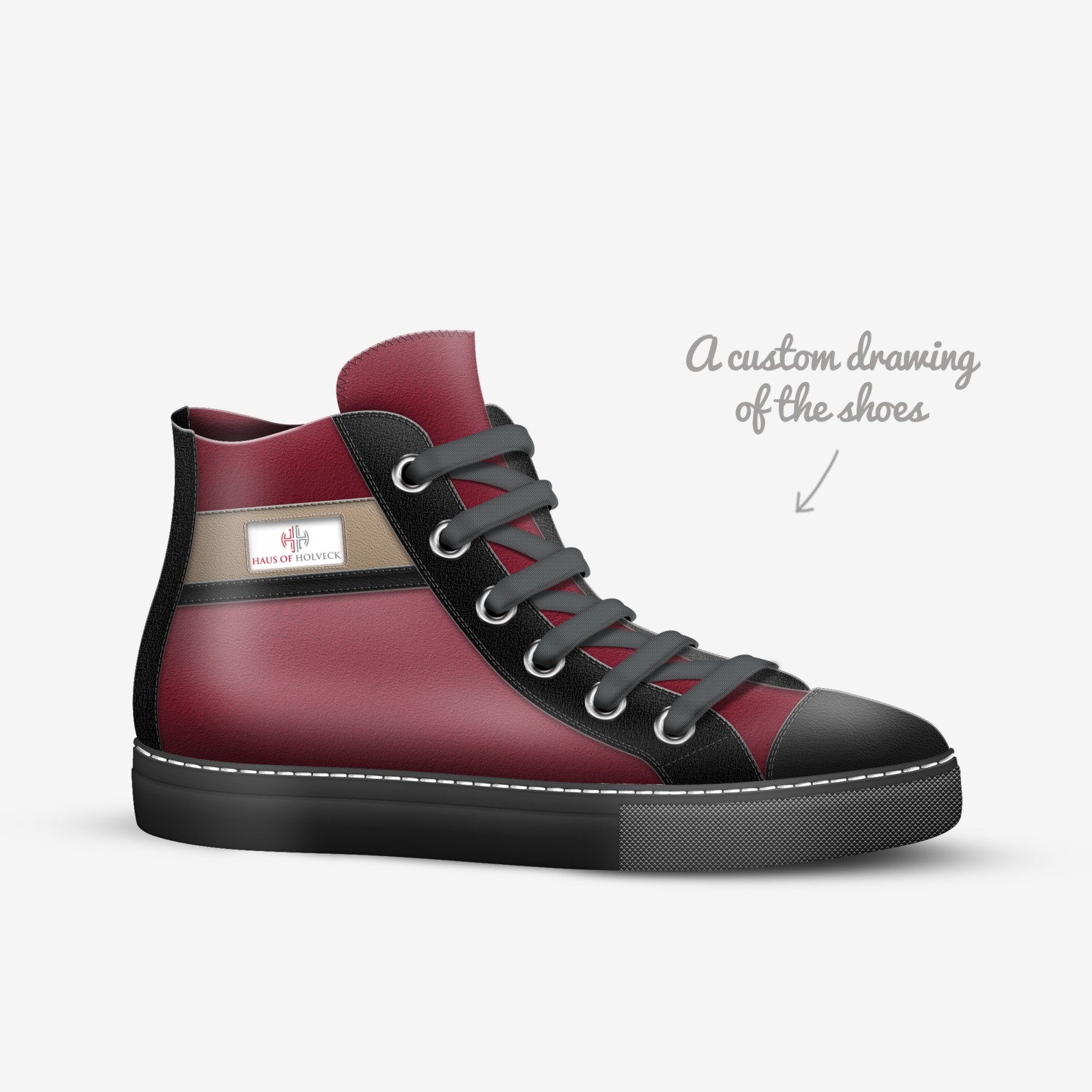 Haus of Holveck custom made in Italy shoes by Henk Meyers | Sketch view