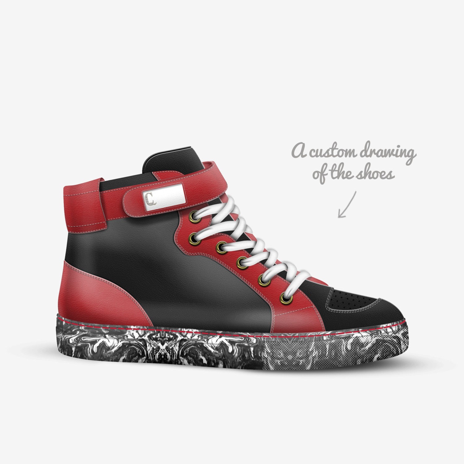 CQS custom made in Italy shoes by Quadrel | Sketch view