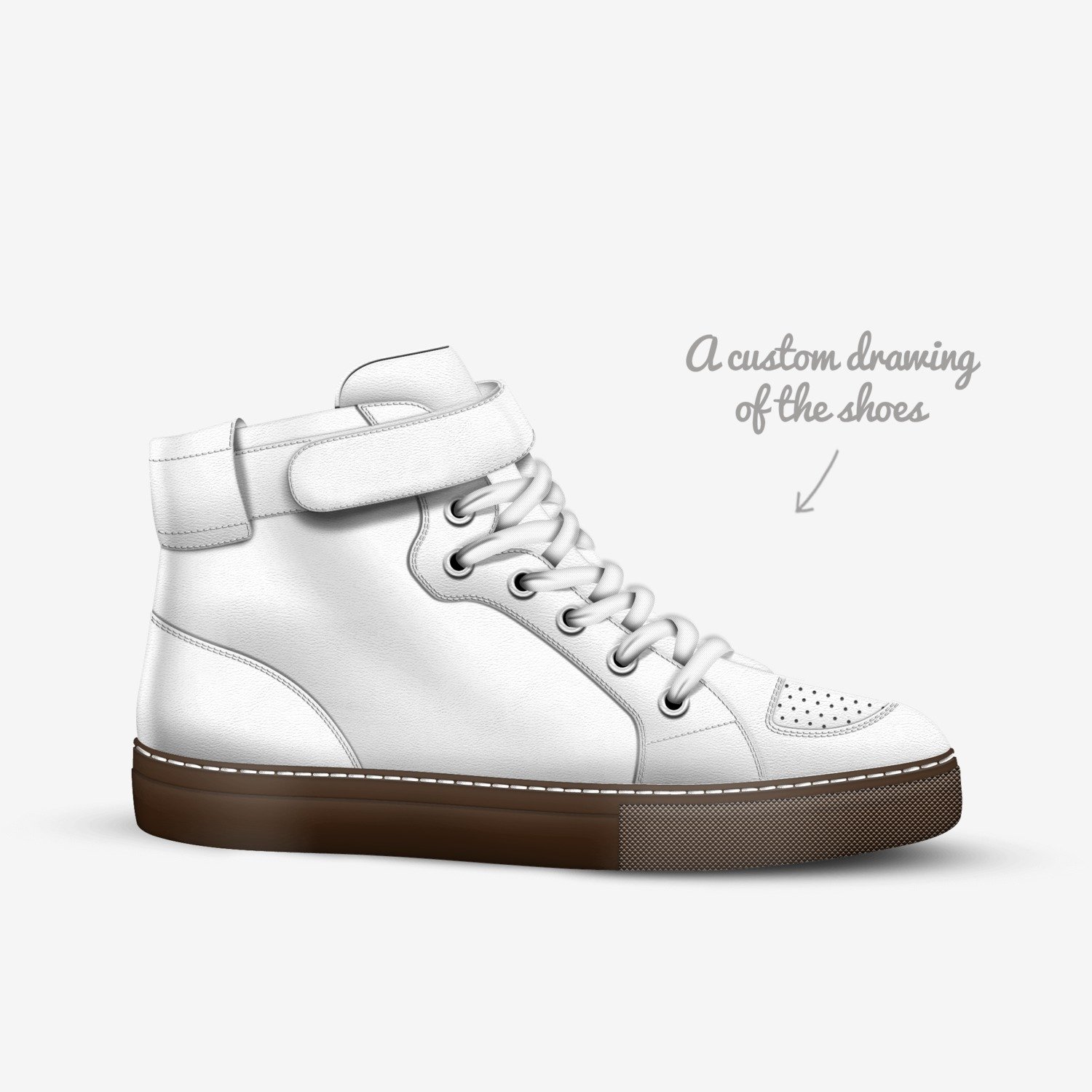 dfdf custom made in Italy shoes by Michela Luna Parkle | Sketch view