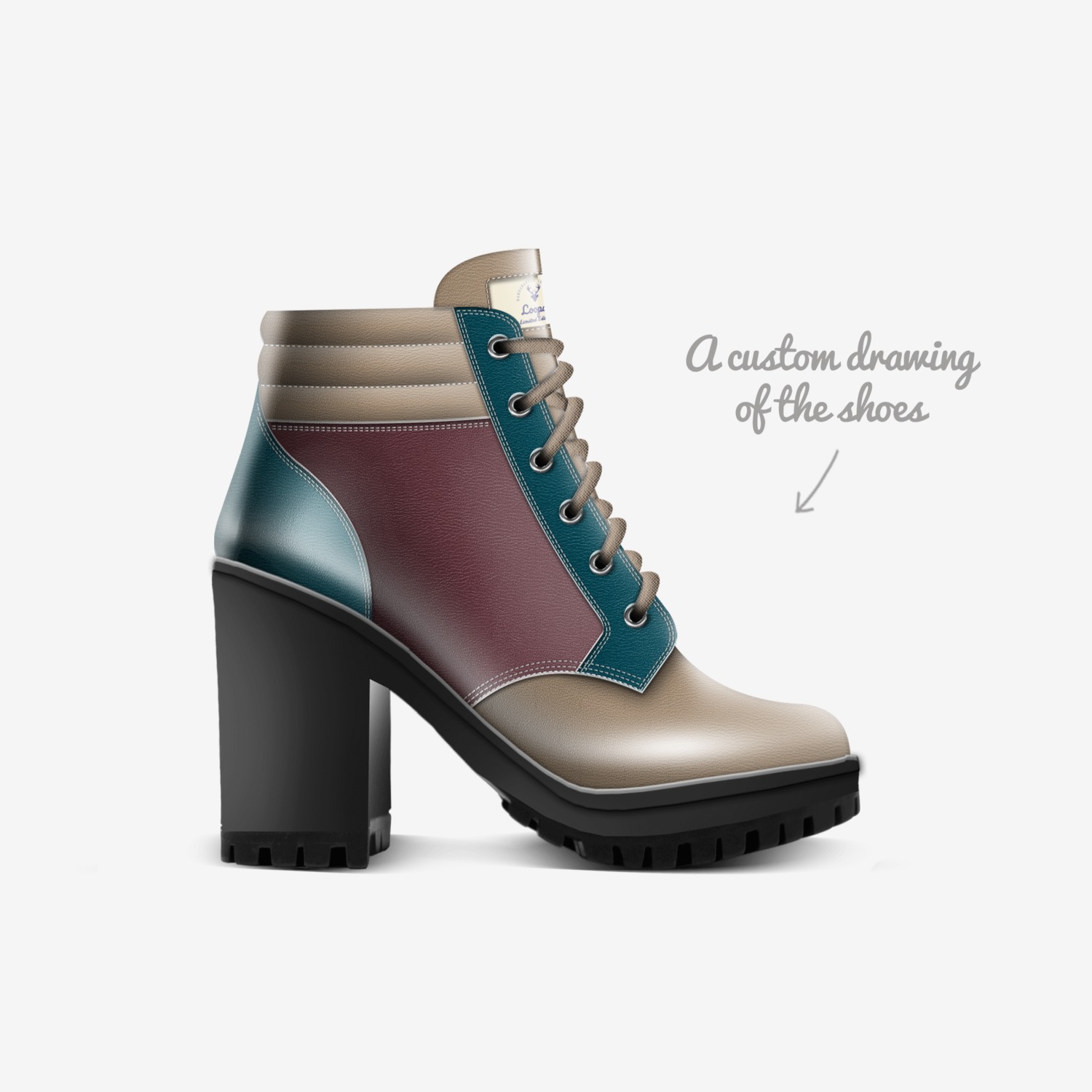 Loopas custom made in Italy shoes by Alyssa M | Sketch view
