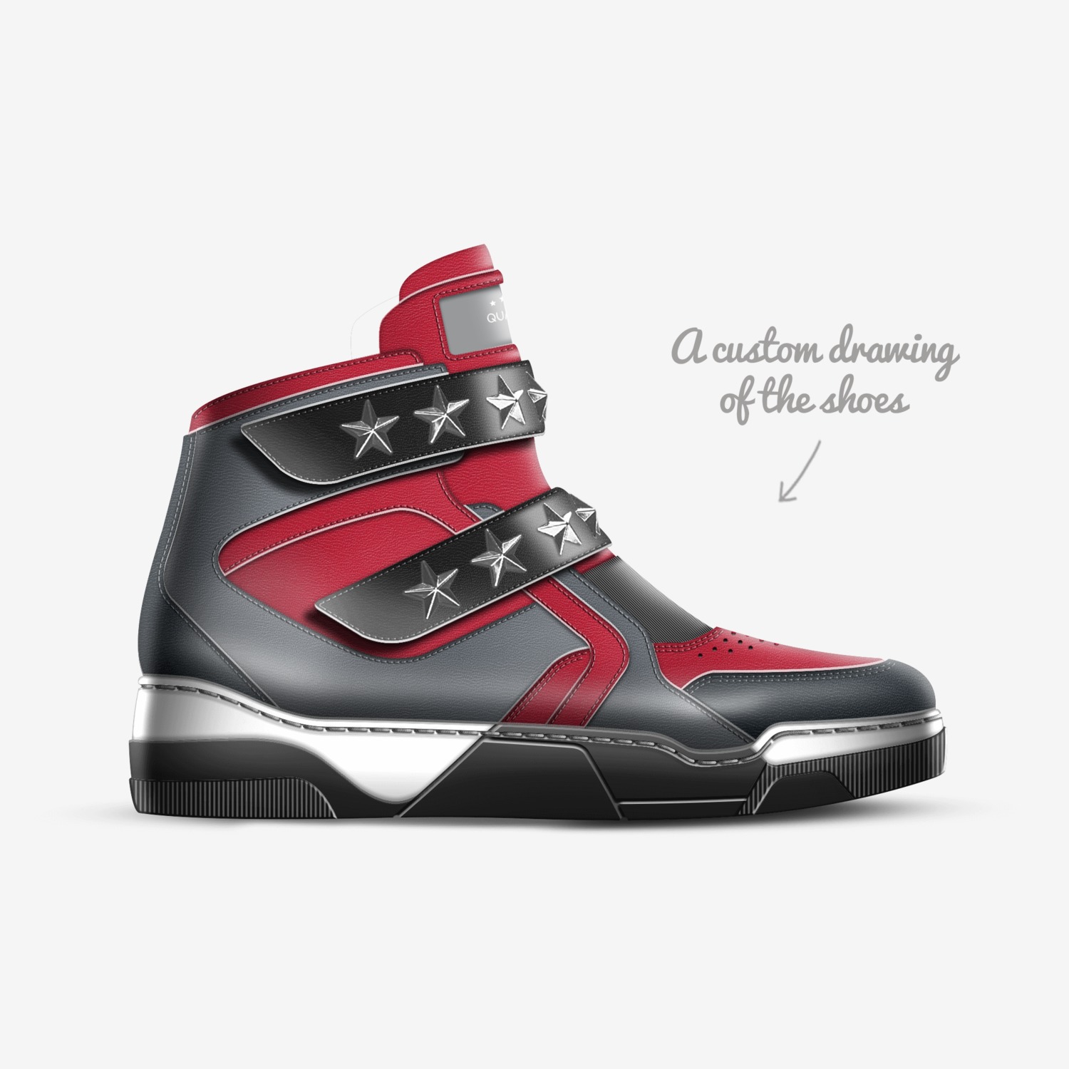Quaks custom made in Italy shoes by Samuel Richard Fulton Lund | Sketch view