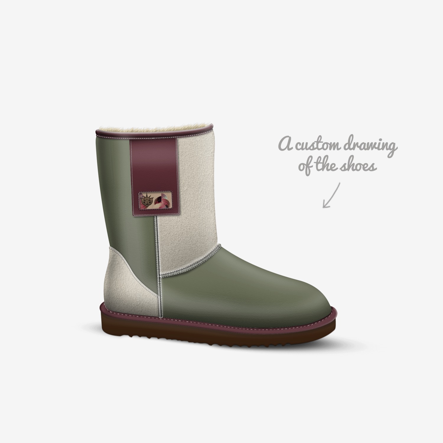 JM1 custom made in Italy shoes by Reel2reel Kustoms | Sketch view