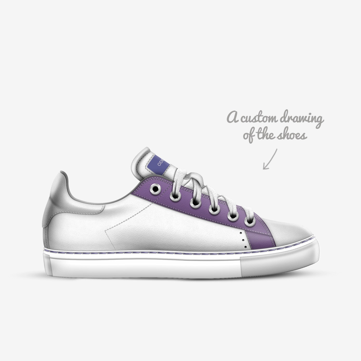 sasa custom made in Italy shoes by Michela Luna Parkle | Sketch view
