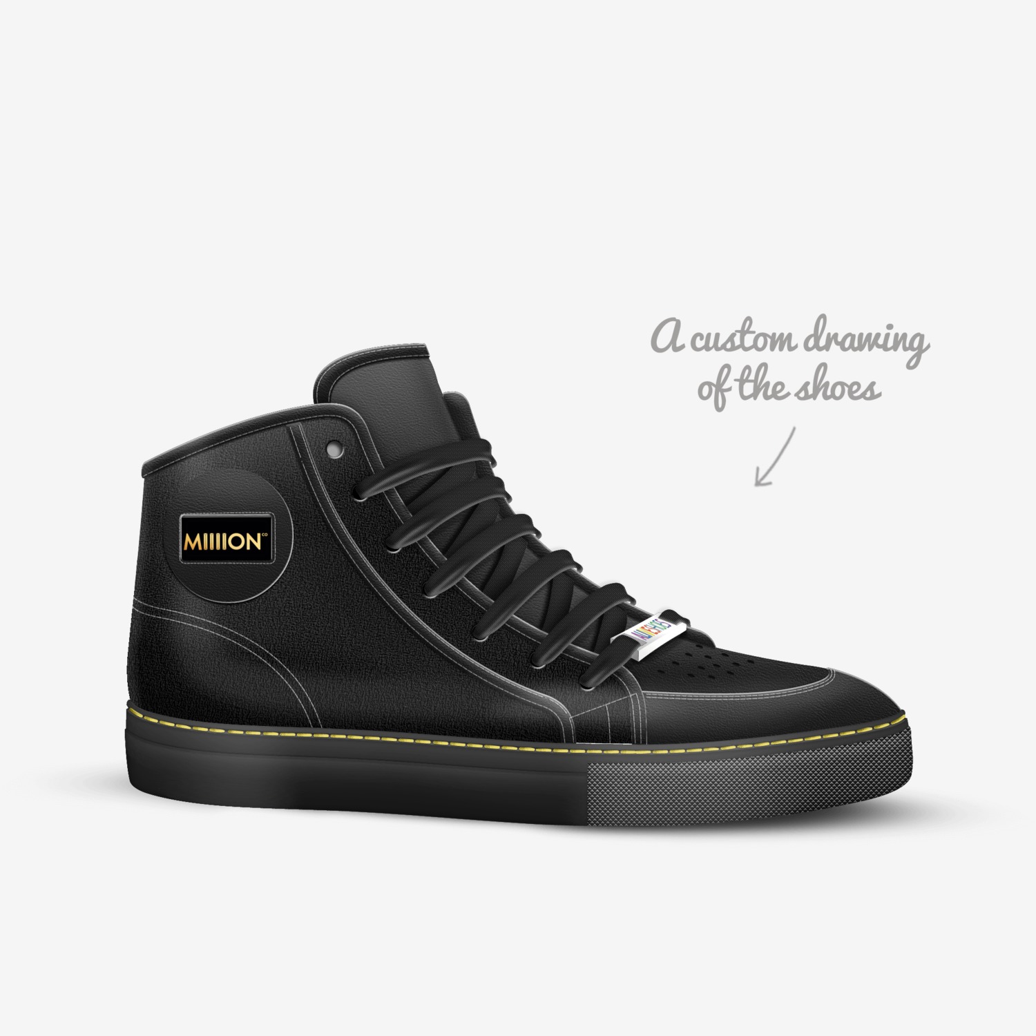 IAA custom made in Italy shoes by Imran Ali | Sketch view