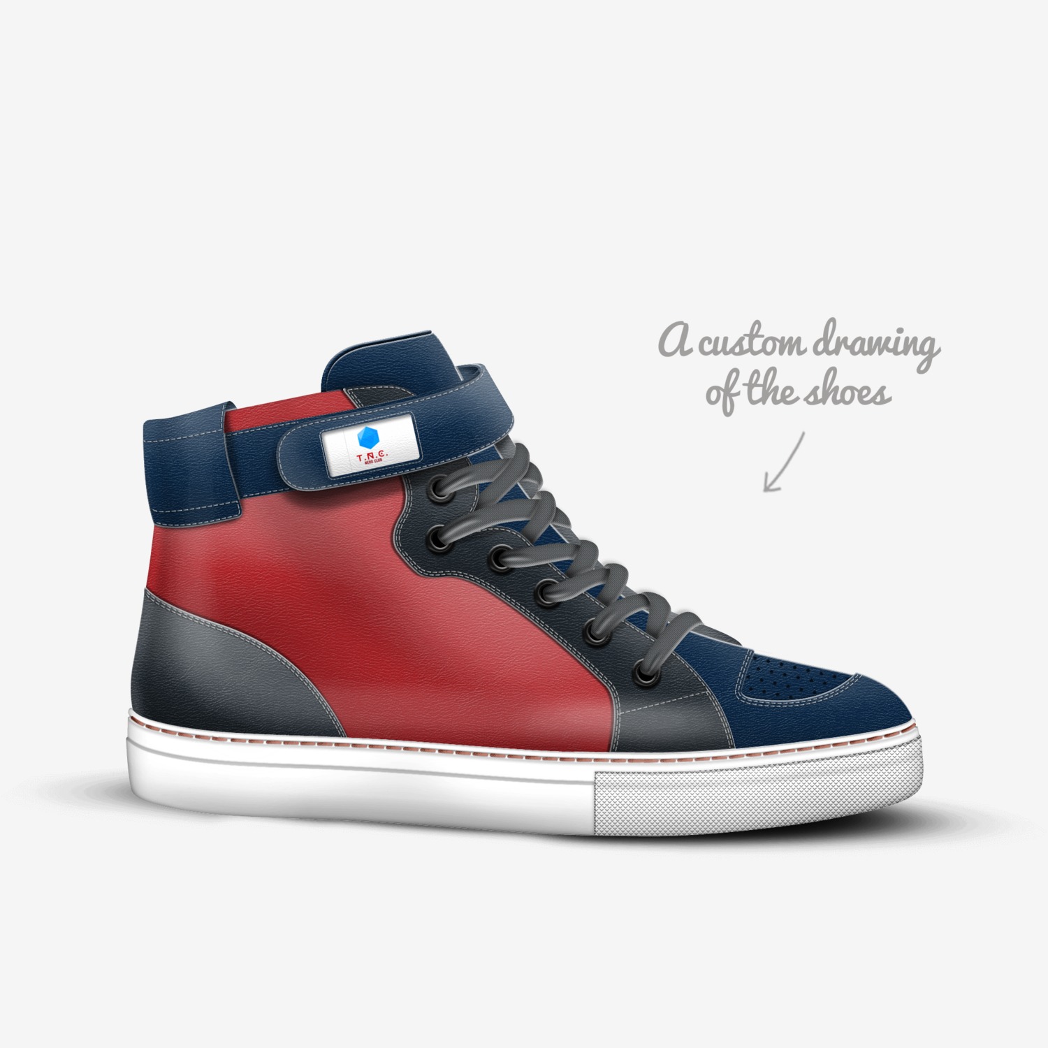 T.N.C. custom made in Italy shoes by Karen | Sketch view