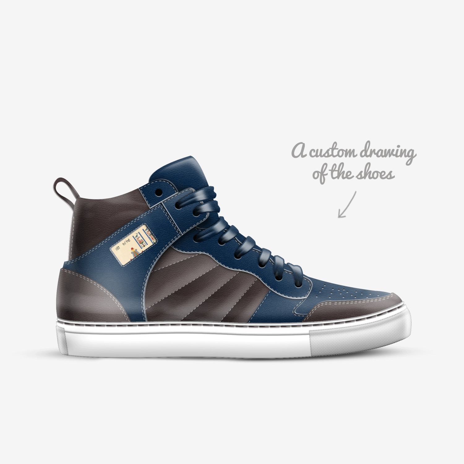 djehuti custom made in Italy shoes by Polished | Sketch view