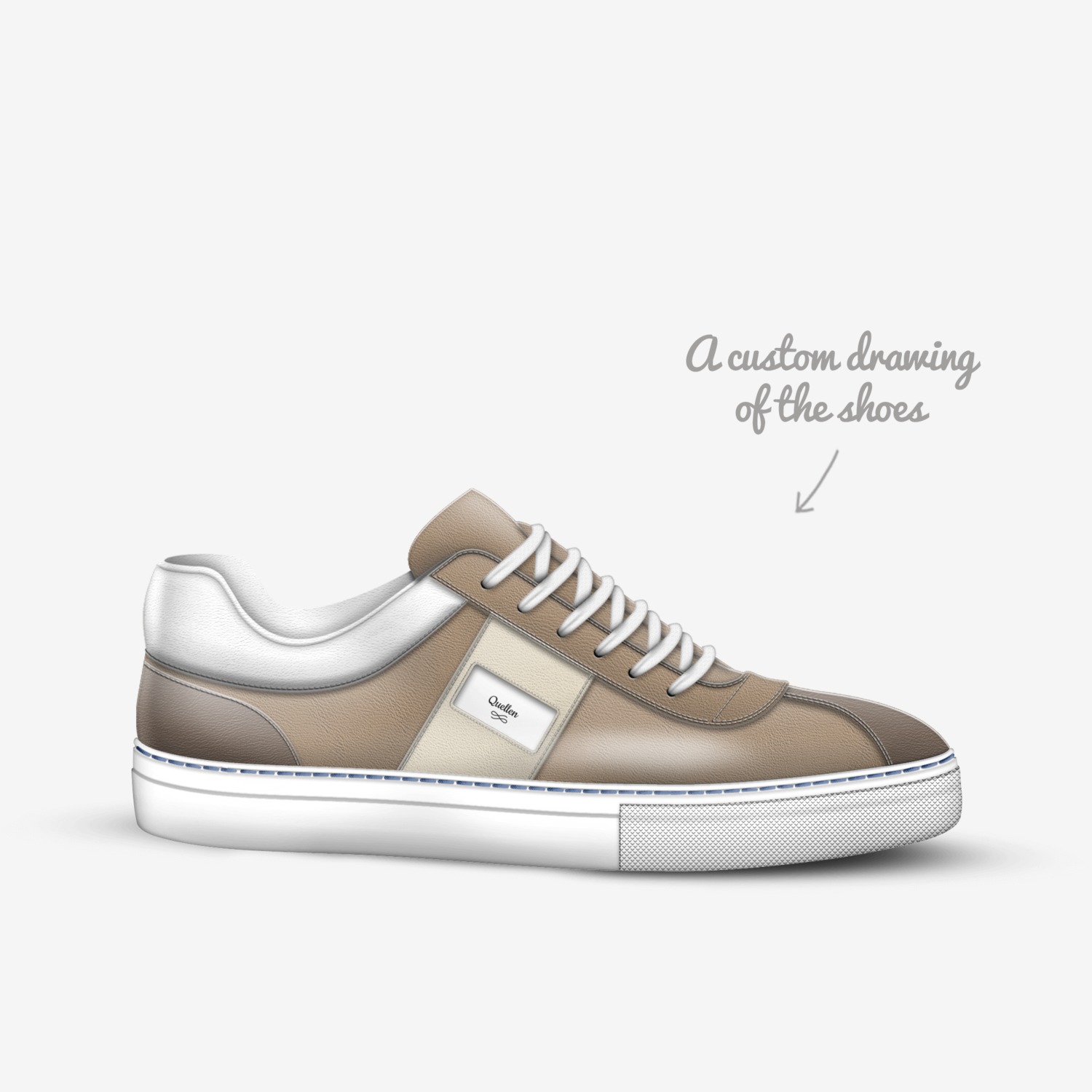 Quellen  custom made in Italy shoes by Tammy Shook | Sketch view