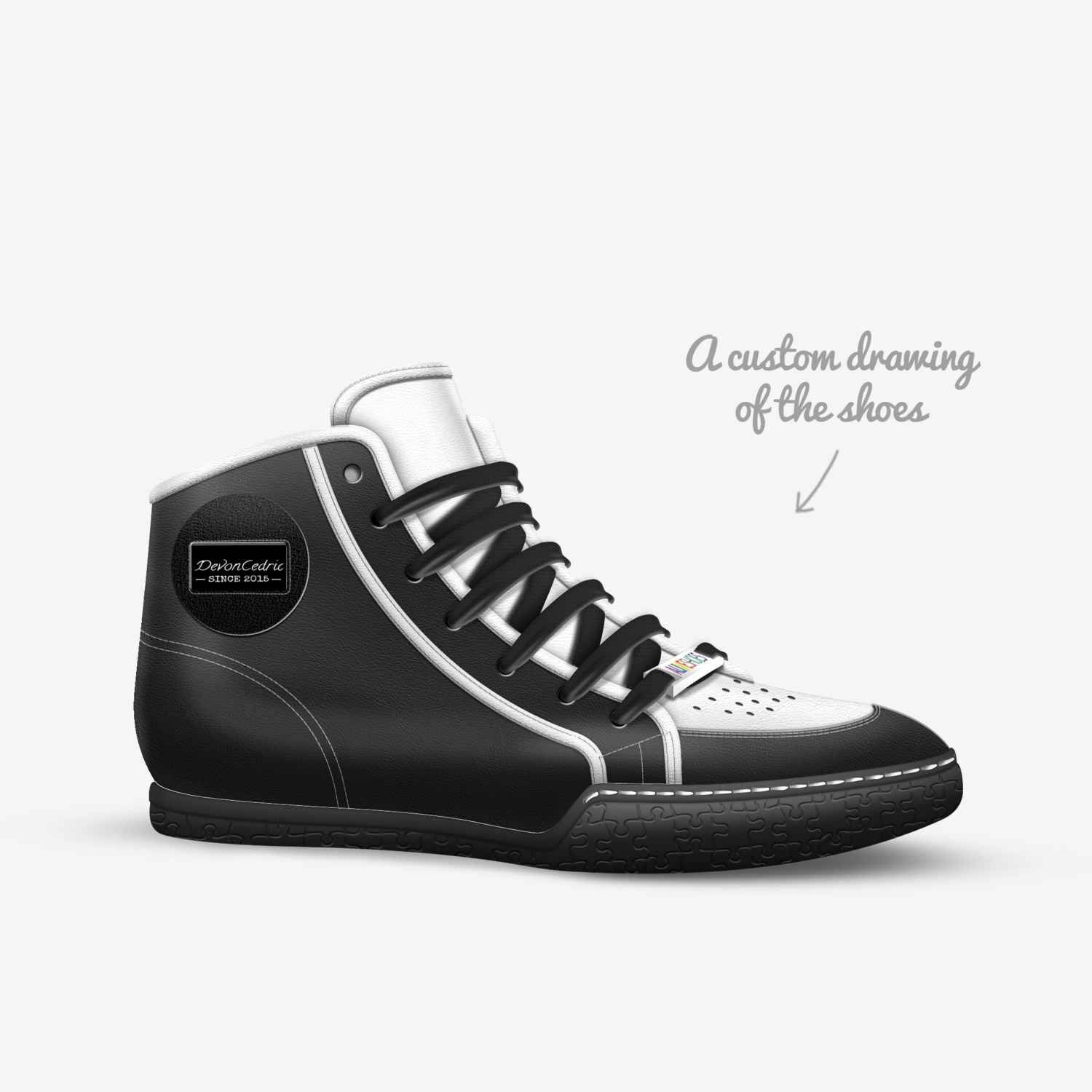 devoncedric custom made in Italy shoes by Devon Cedric | Sketch view