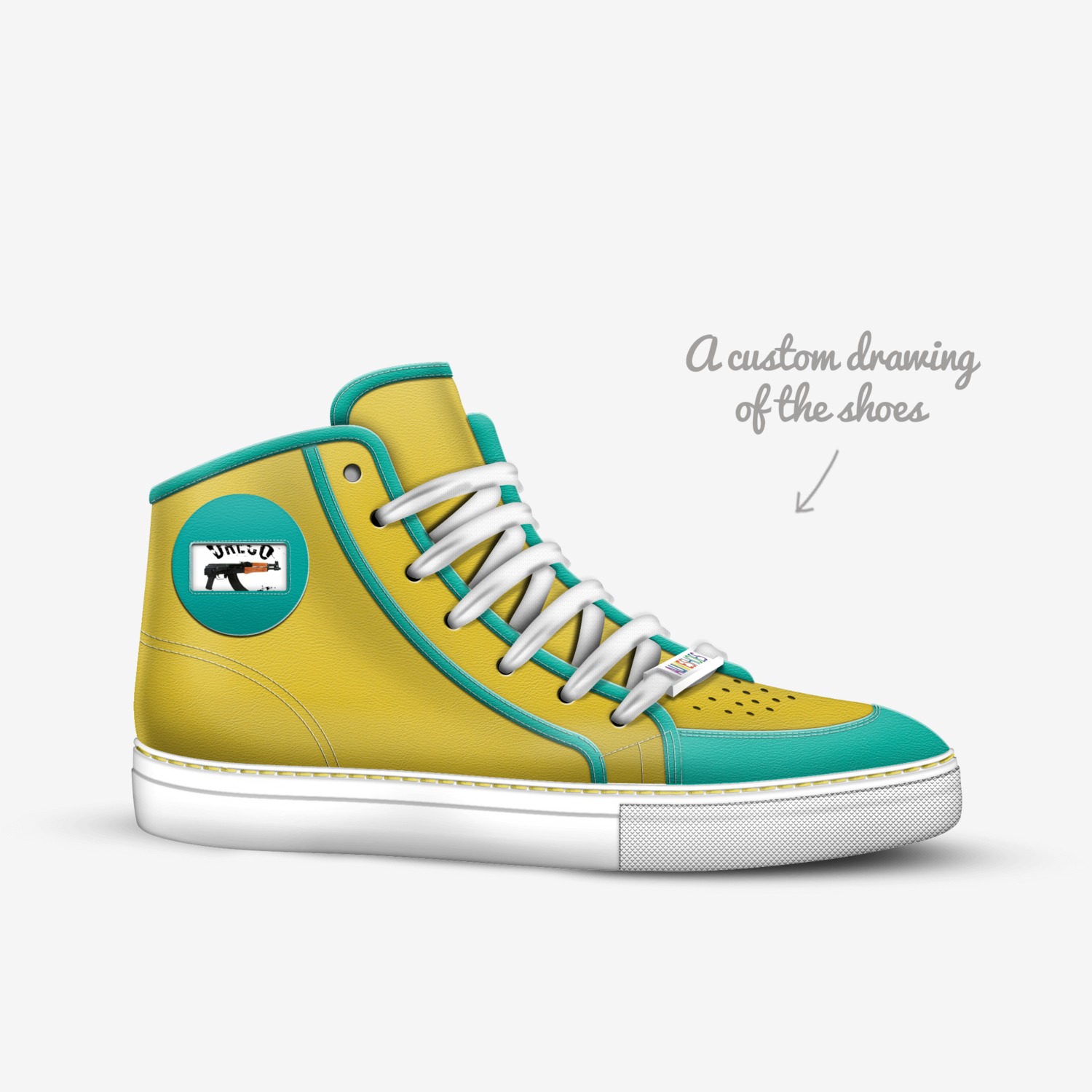 Dreco 1s custom made in Italy shoes by Magracus Williams | Sketch view