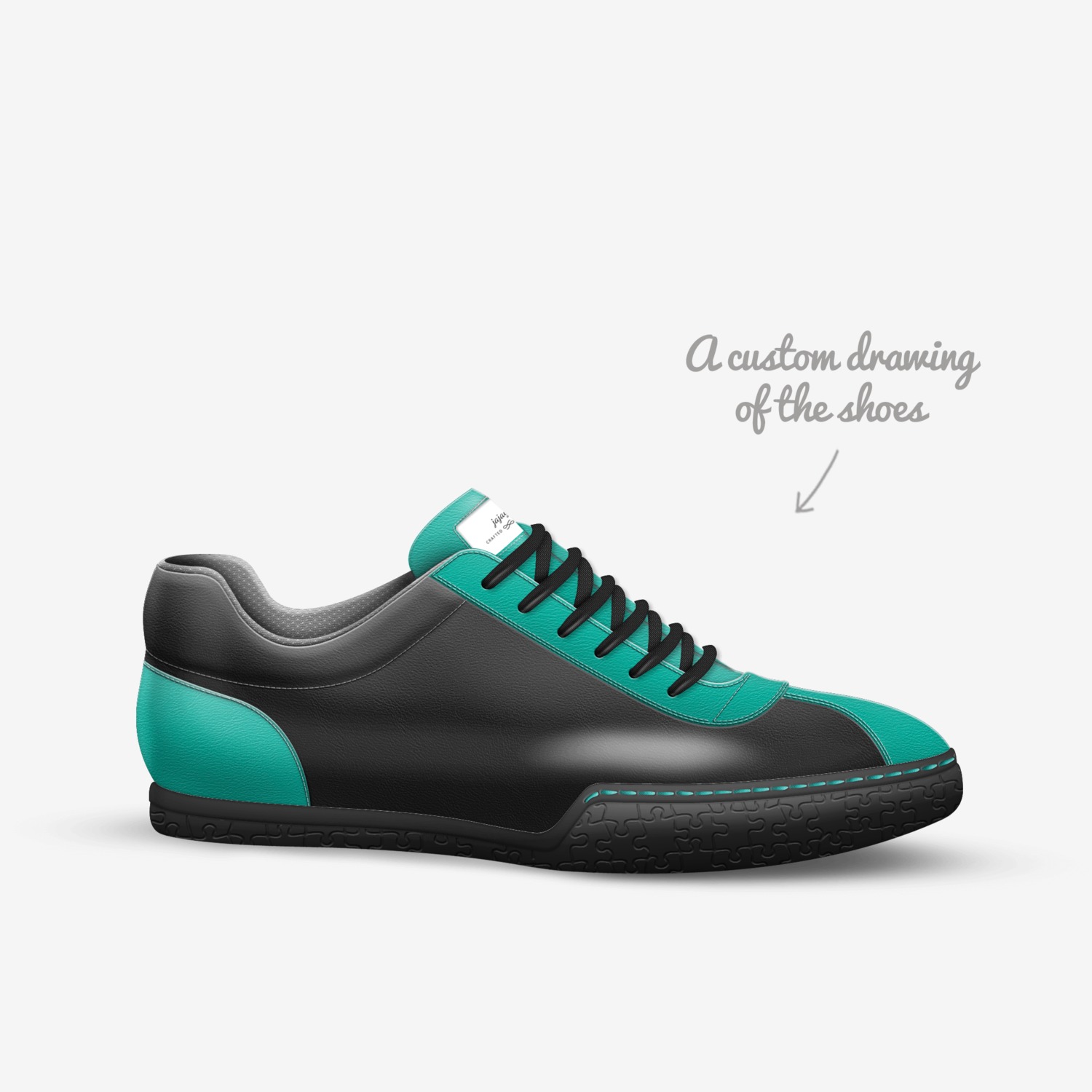 jajay custom made in Italy shoes by Johnathan Smith | Sketch view