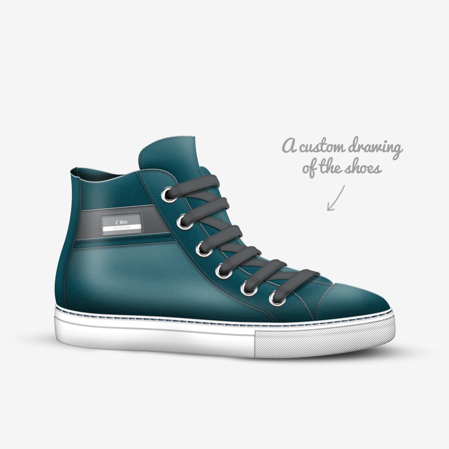 C Dubs custom made in Italy shoes by Calo | Sketch view