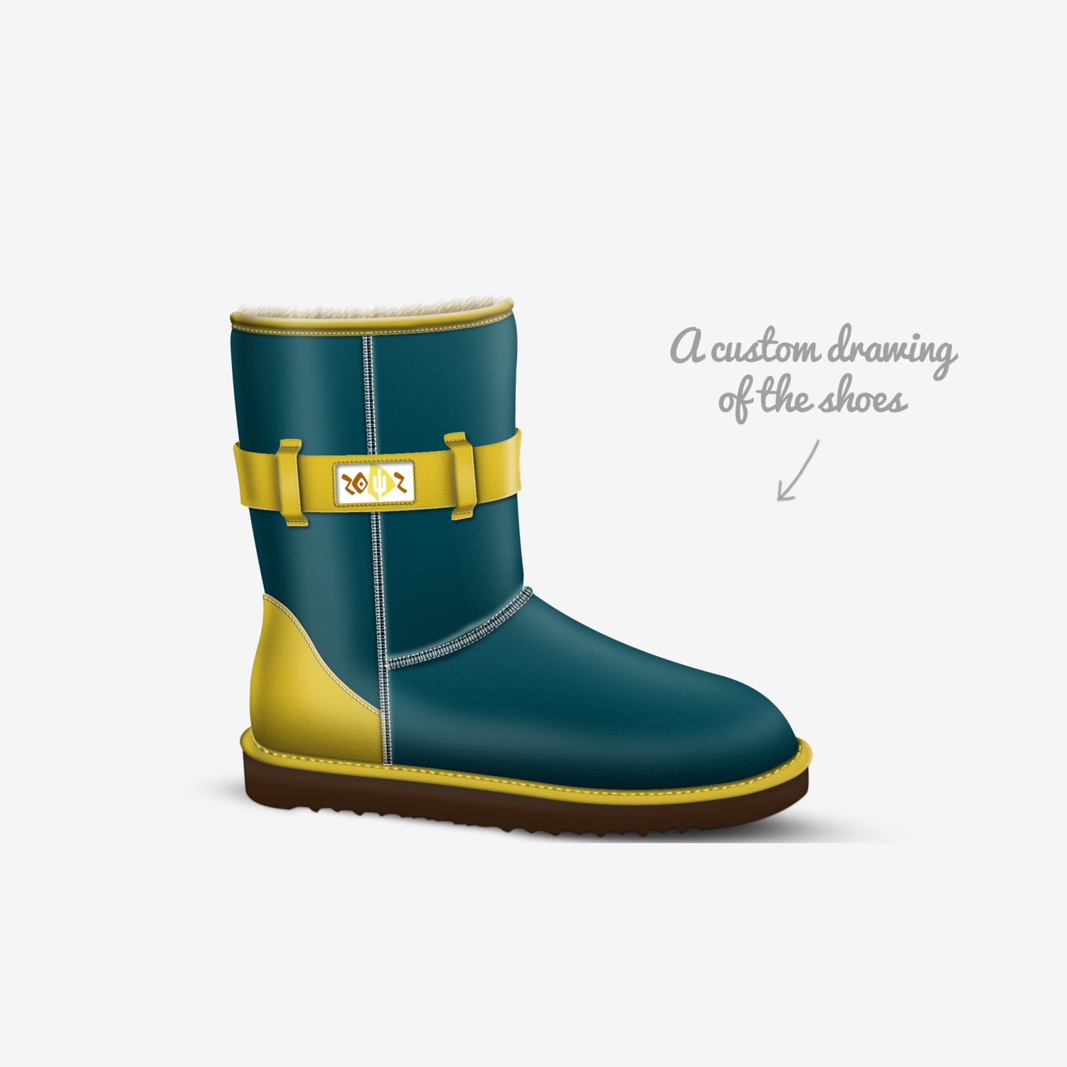 ZOYZ - "Bright Sparks" custom made in Italy shoes by Zoya Kraus | Sketch view