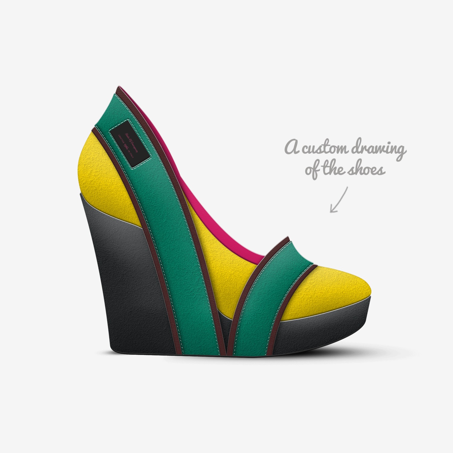 Misumi custom made in Italy shoes by Khalilah Lavine | Sketch view