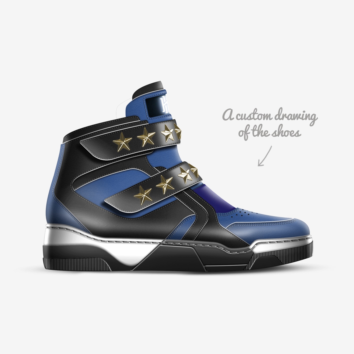 NS custom made in Italy shoes by Austin Mowry | Sketch view