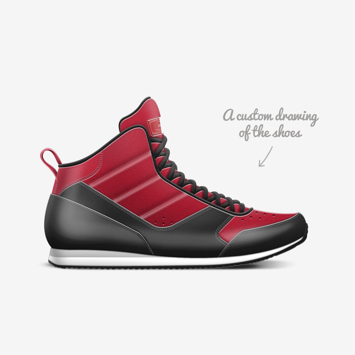 EG's custom made in Italy shoes by James Evan Gonzalez | Sketch view