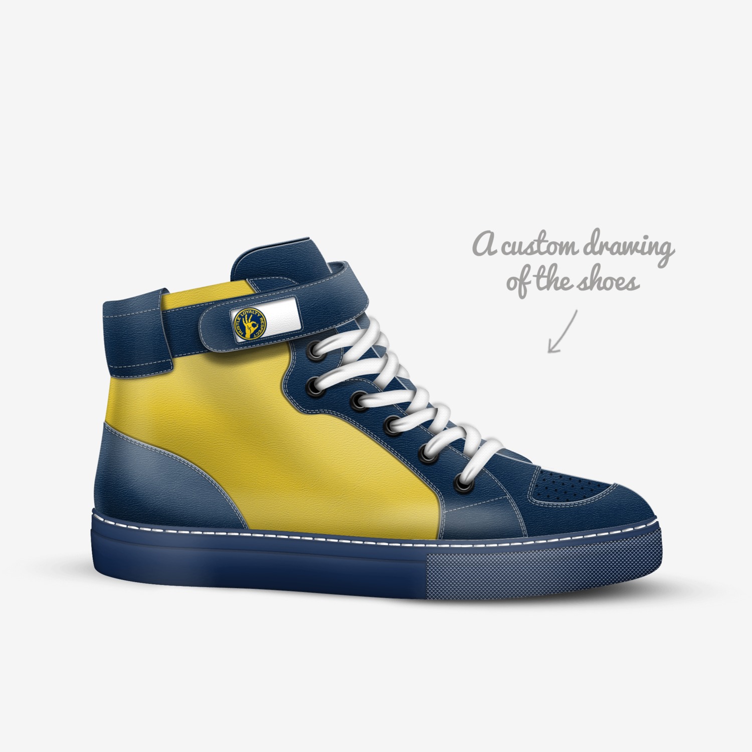 John Cena custom made in Italy shoes by Demetri Garcia Toquinto | Sketch view