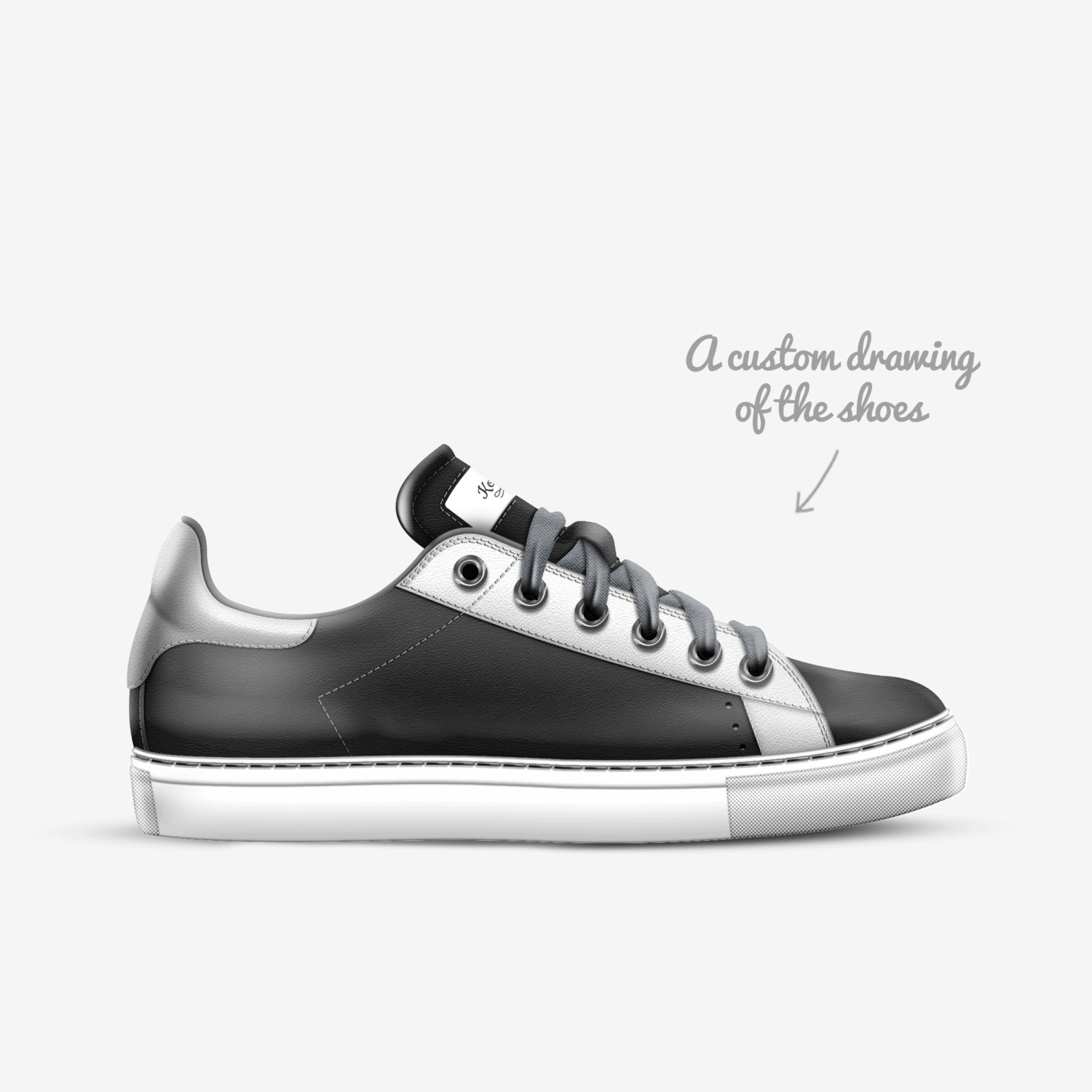 Kona custom made in Italy shoes by Stella | Sketch view