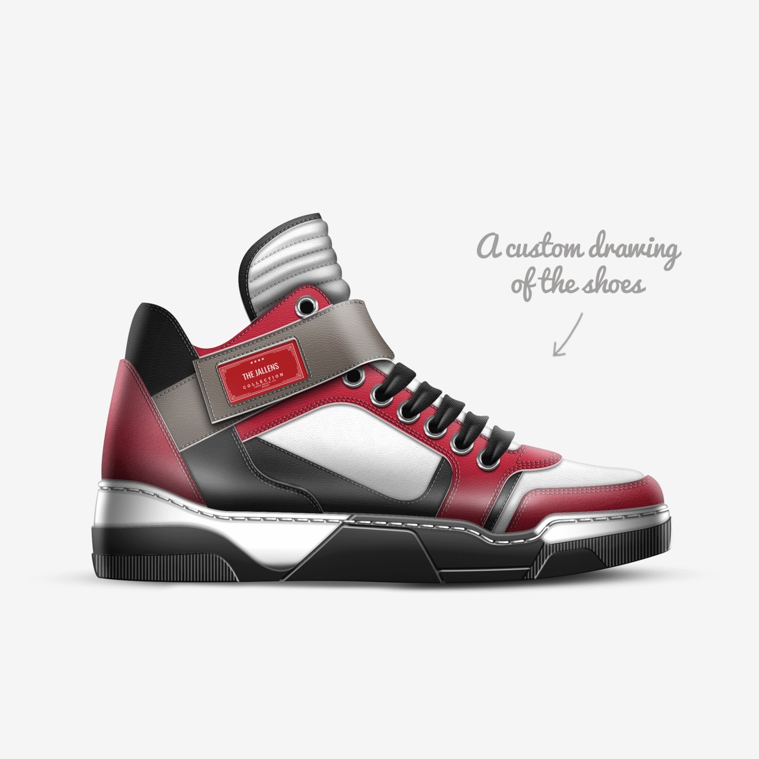The jallens custom made in Italy shoes by Benji Ferrell | Sketch view