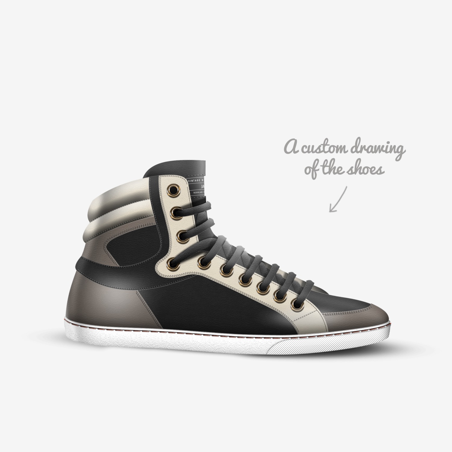 Jailbaits custom made in Italy shoes by Benji Ferrell | Sketch view