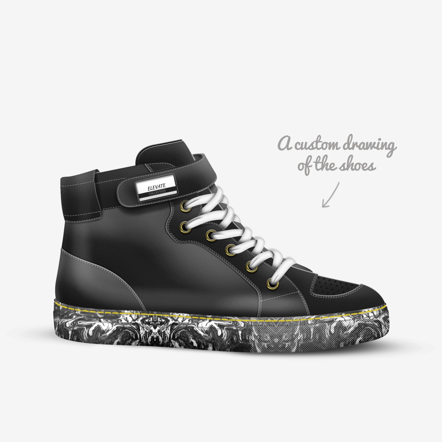 ELEVATE custom made in Italy shoes by Harlan Lovings Iii | Sketch view