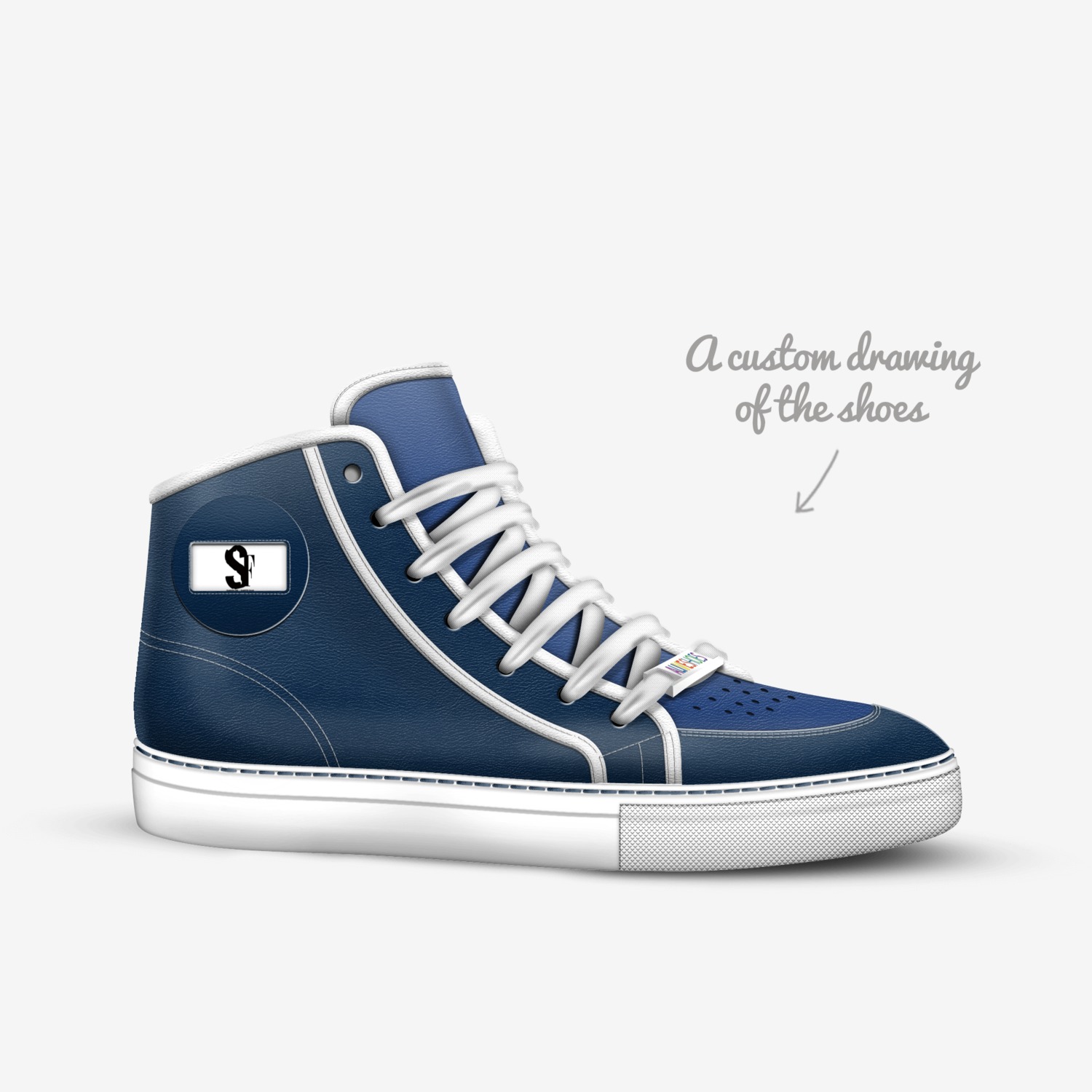 TT2 custom made in Italy shoes by Retardo Rich | Sketch view