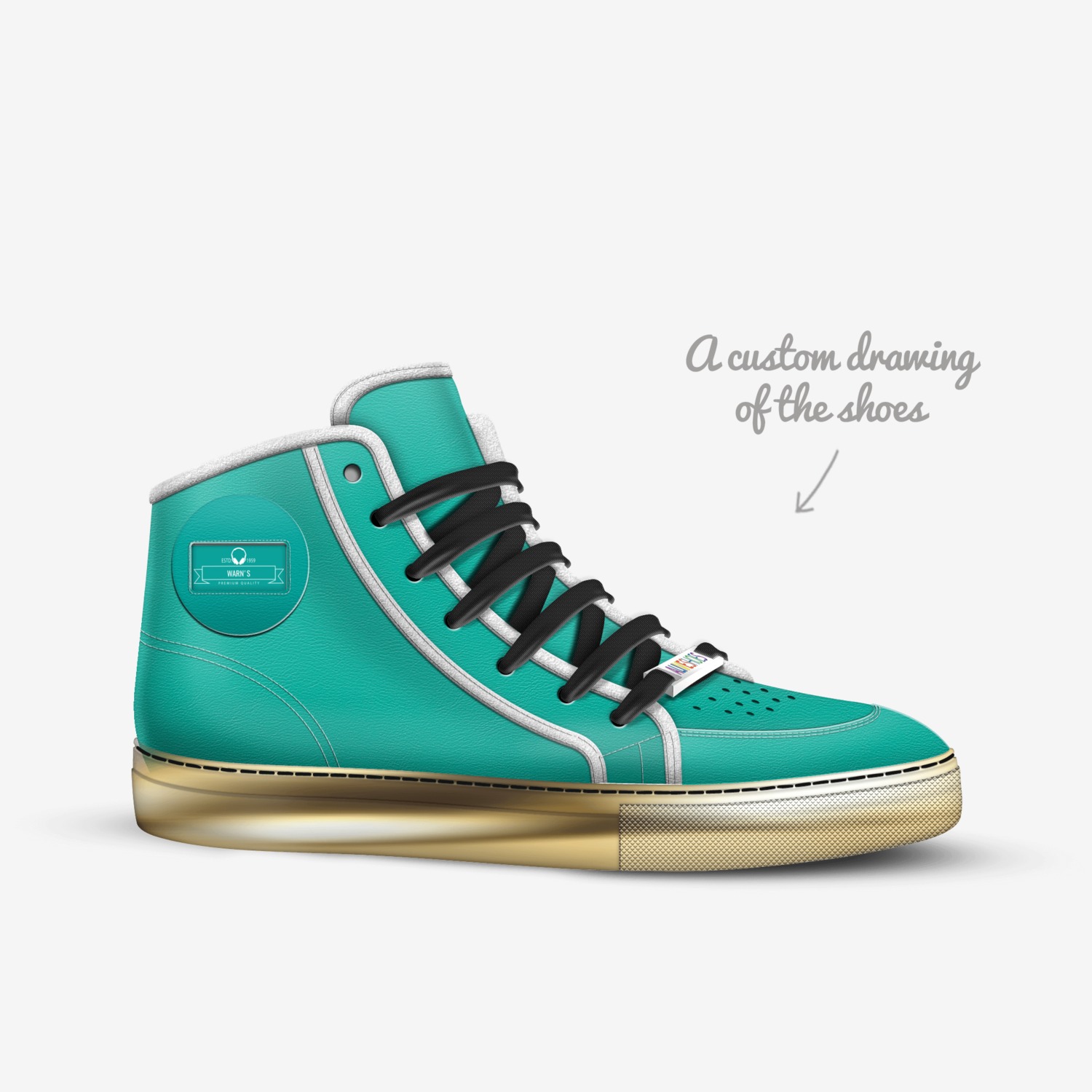 Warn's custom made in Italy shoes by Rinnardbush | Sketch view
