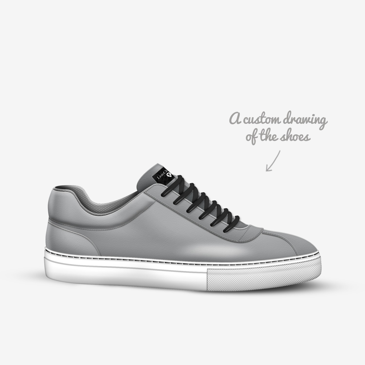 Lion Clothing custom made in Italy shoes by Marcus De Haan | Sketch view