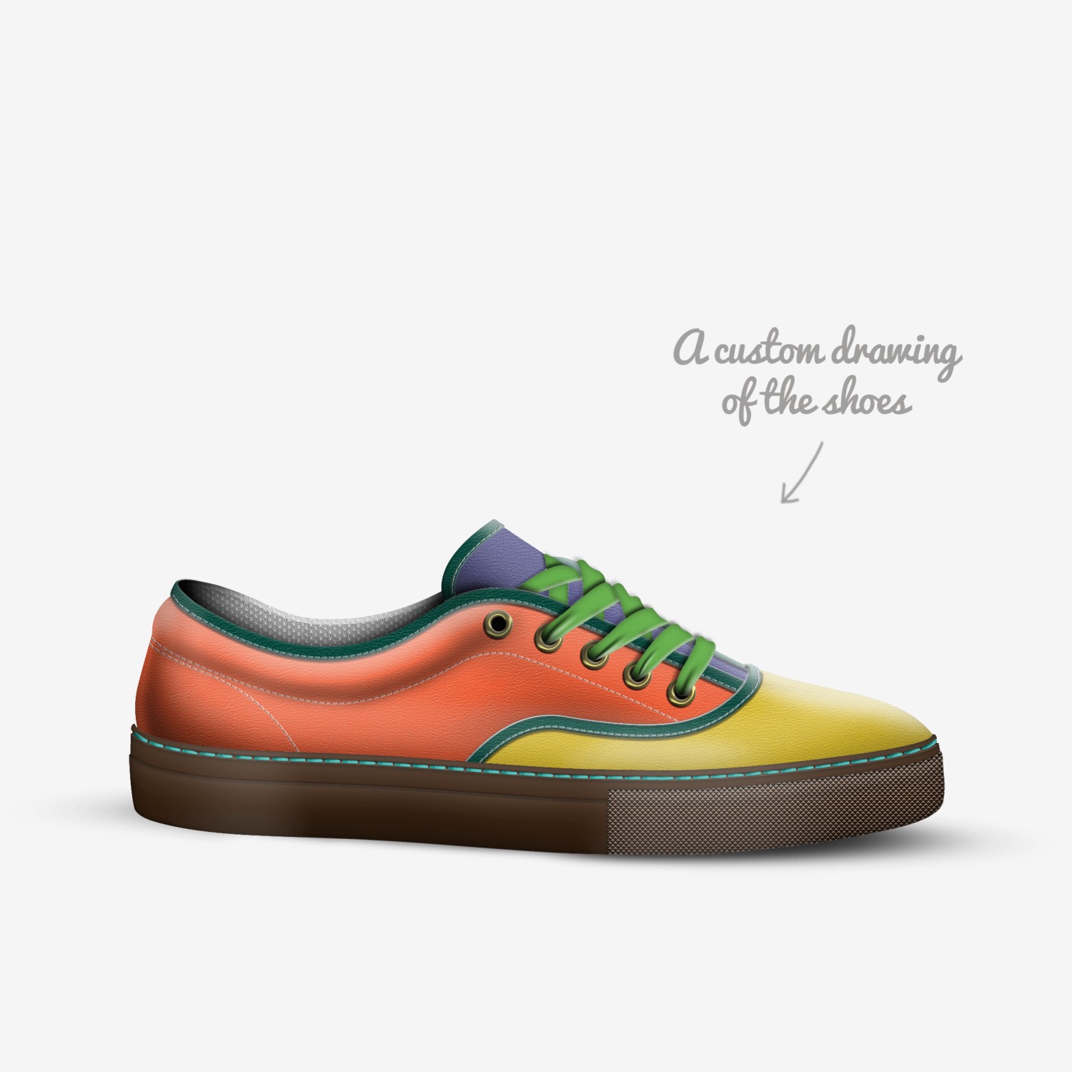 The Segs  custom made in Italy shoes by Dekendrick L Craft | Sketch view