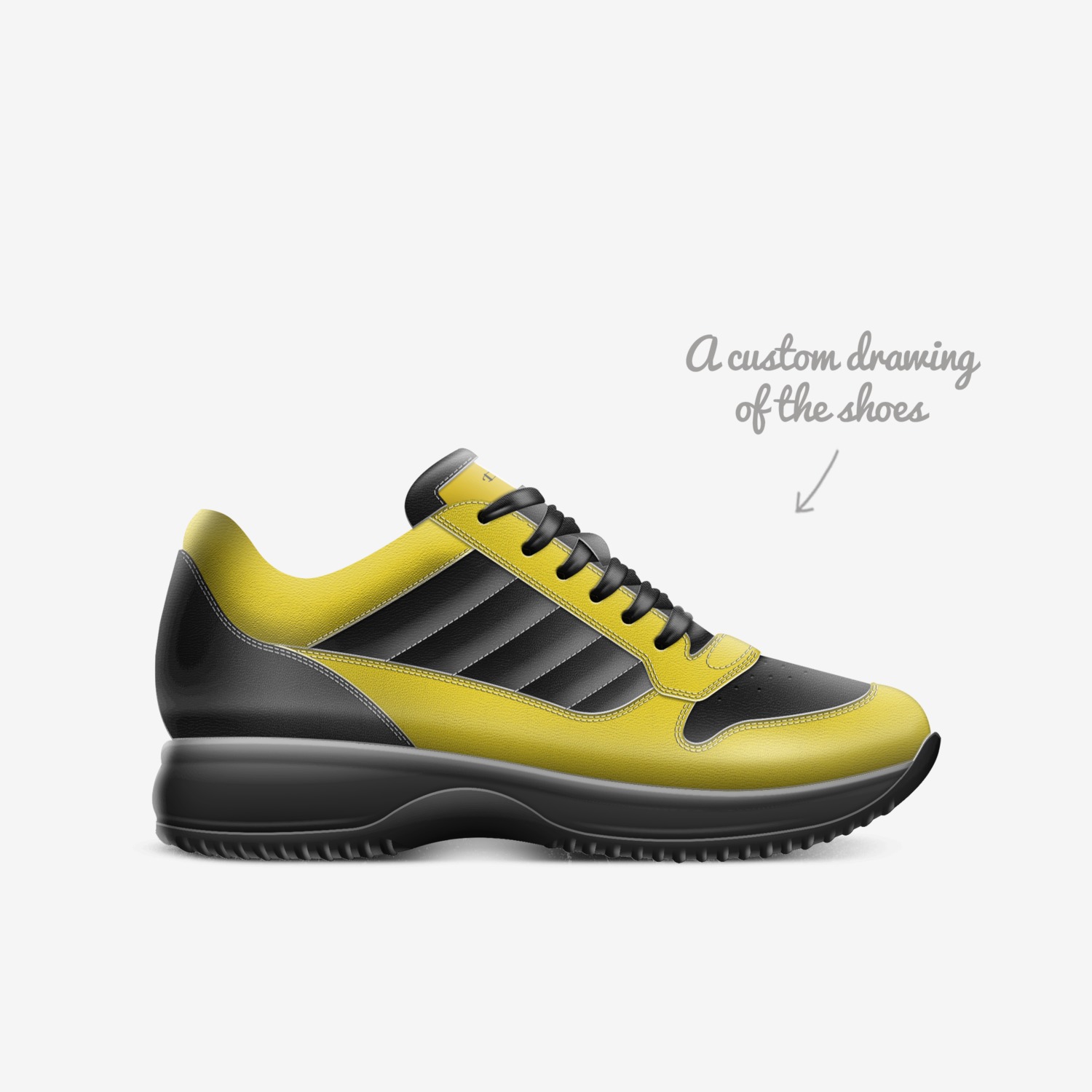 DAMN!!! custom made in Italy shoes by Stoney Bastian | Sketch view