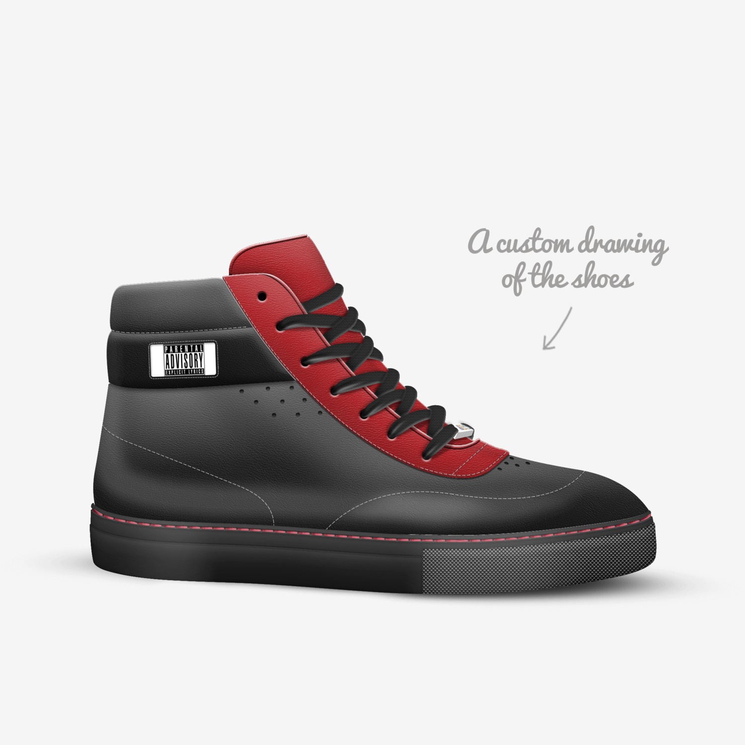 True Hustler custom made in Italy shoes by Irvin Shanks | Sketch view