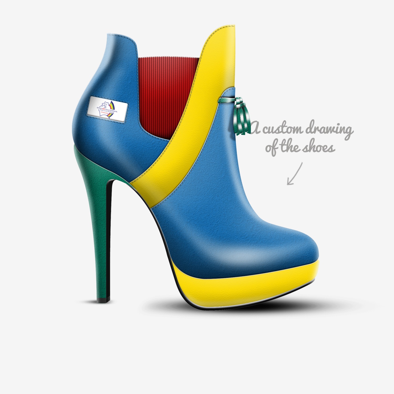 npcd design 3 custom made in Italy shoes by Reygnna Fry | Sketch view