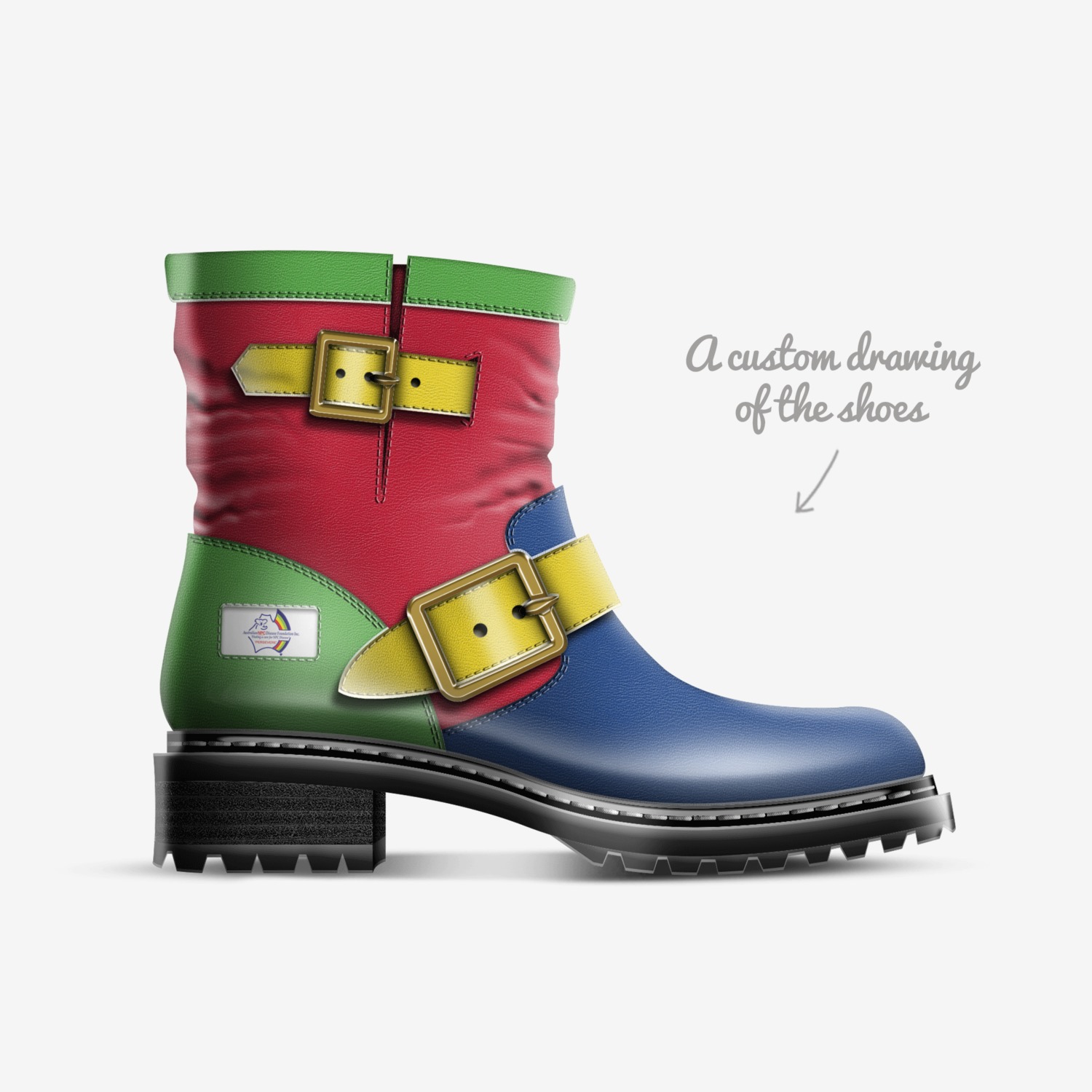 npcd design 4 custom made in Italy shoes by Reygnna Fry | Sketch view