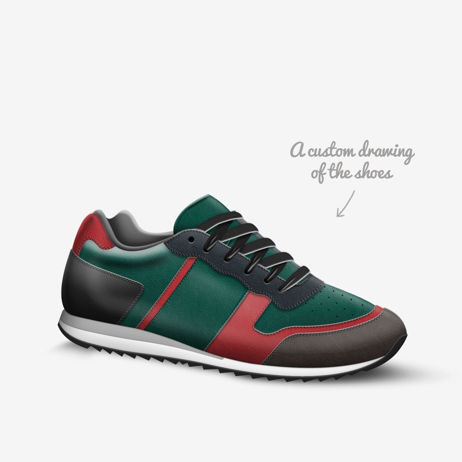 Crap shoes custom made in Italy shoes by Elias Scott De Martinville | Sketch view