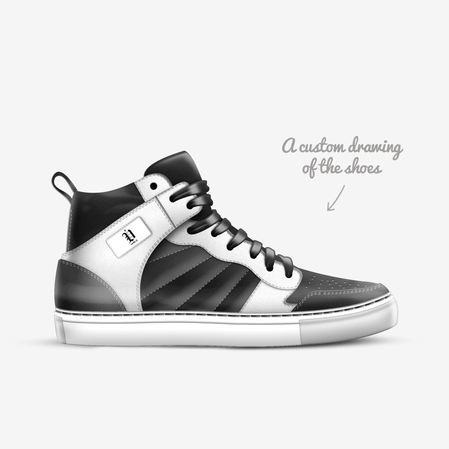vics collide custom made in Italy shoes by Brayden Murphy | Sketch view