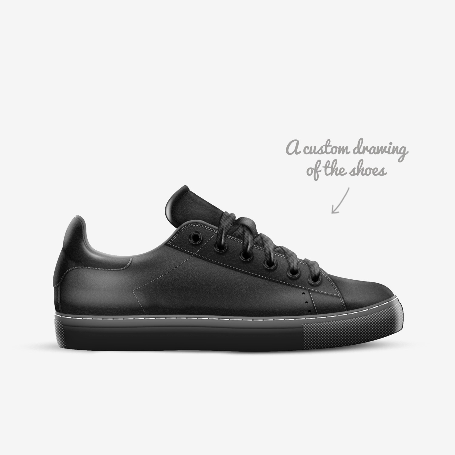 sasas custom made in Italy shoes by Michela Luna Parkle | Sketch view