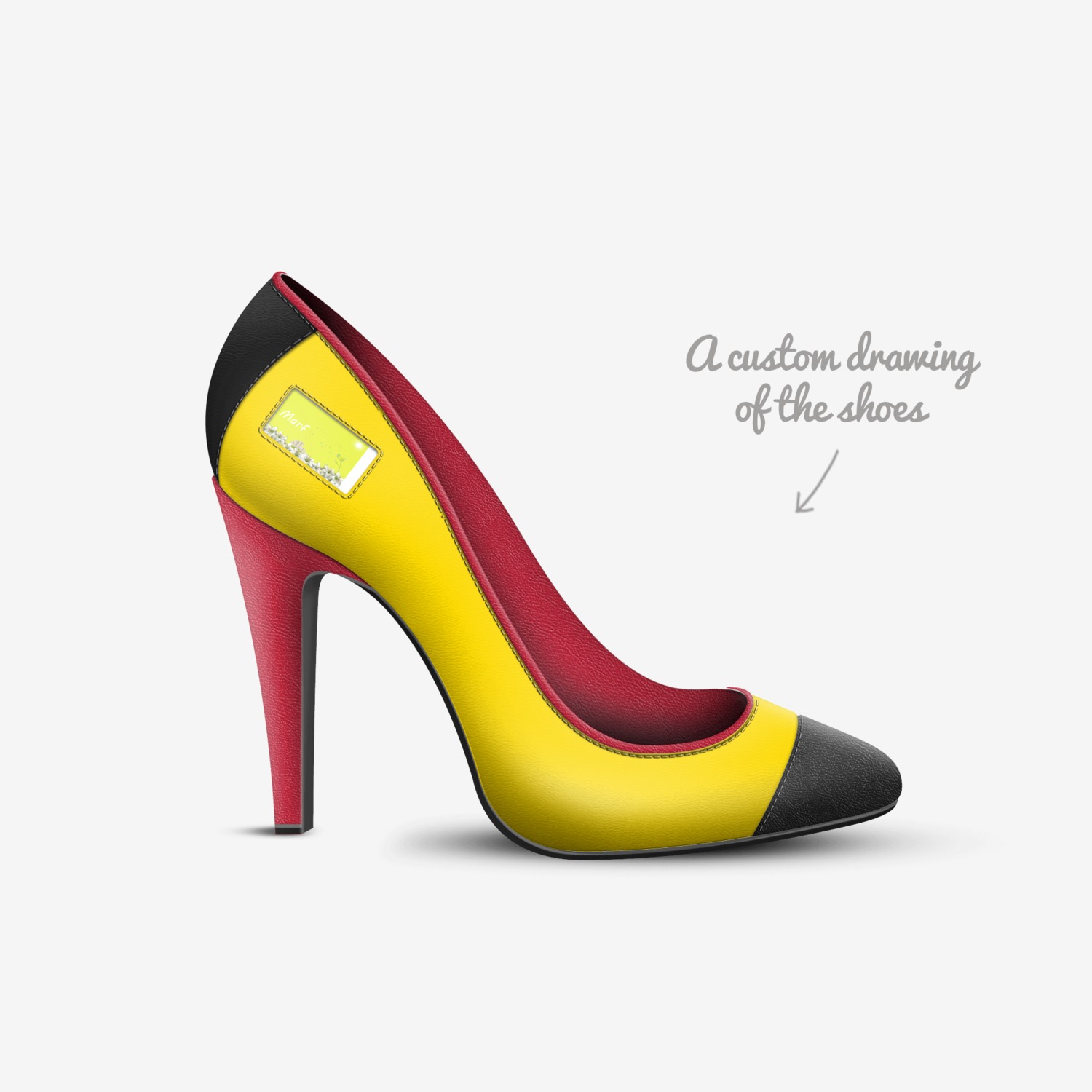 marf custom made in Italy shoes by Maria Judith Rivas Figueredo | Sketch view