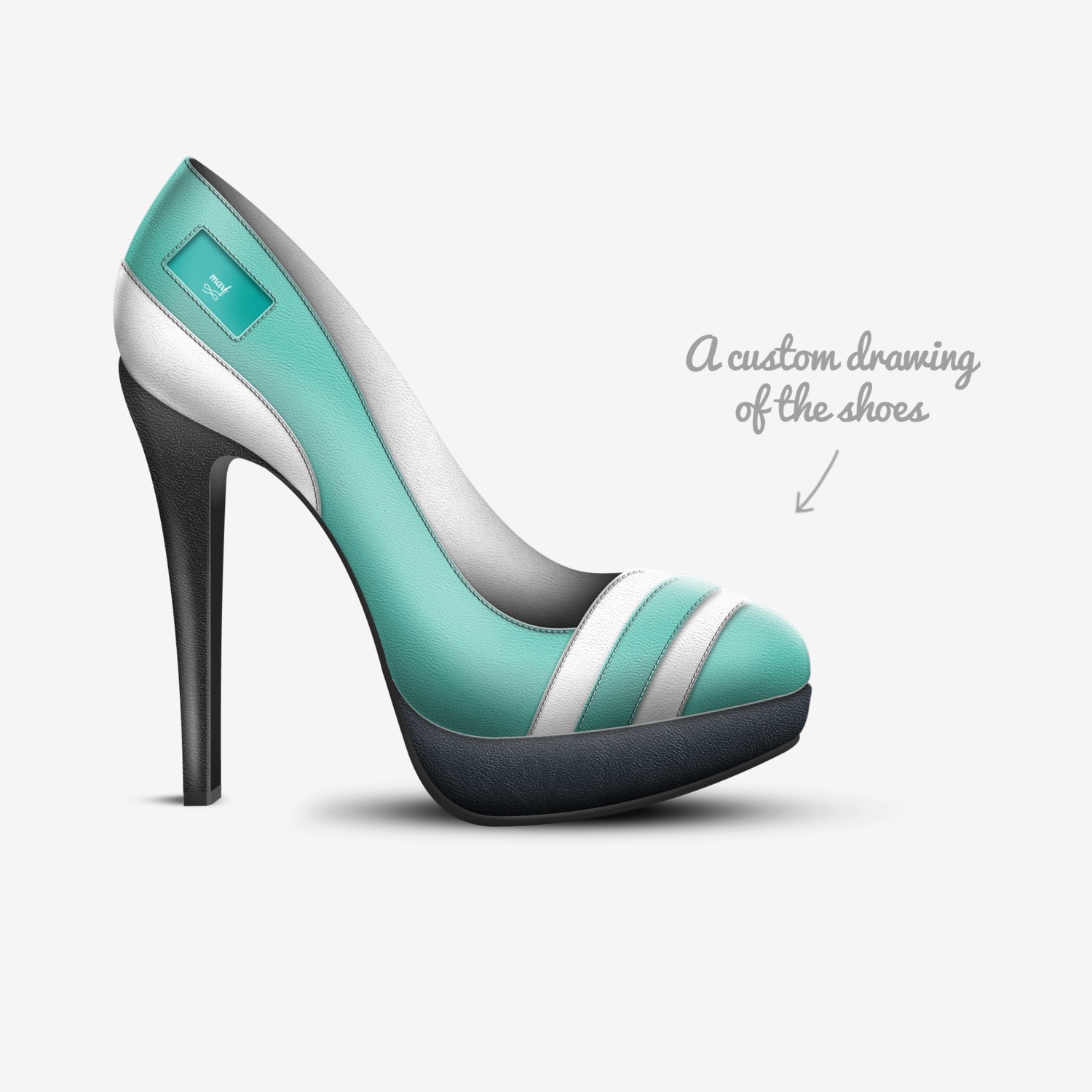 marf custom made in Italy shoes by Maria Judith Rivas Figueredo | Sketch view
