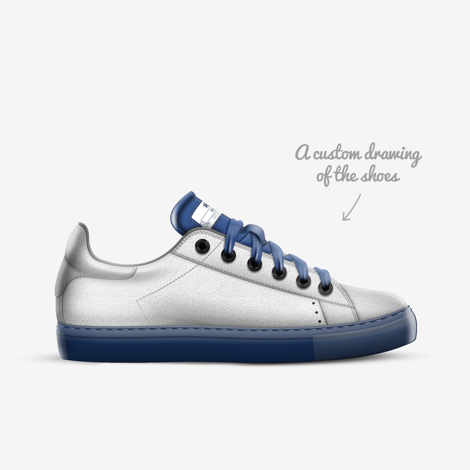Go's custom made in Italy shoes by Beejay | Sketch view