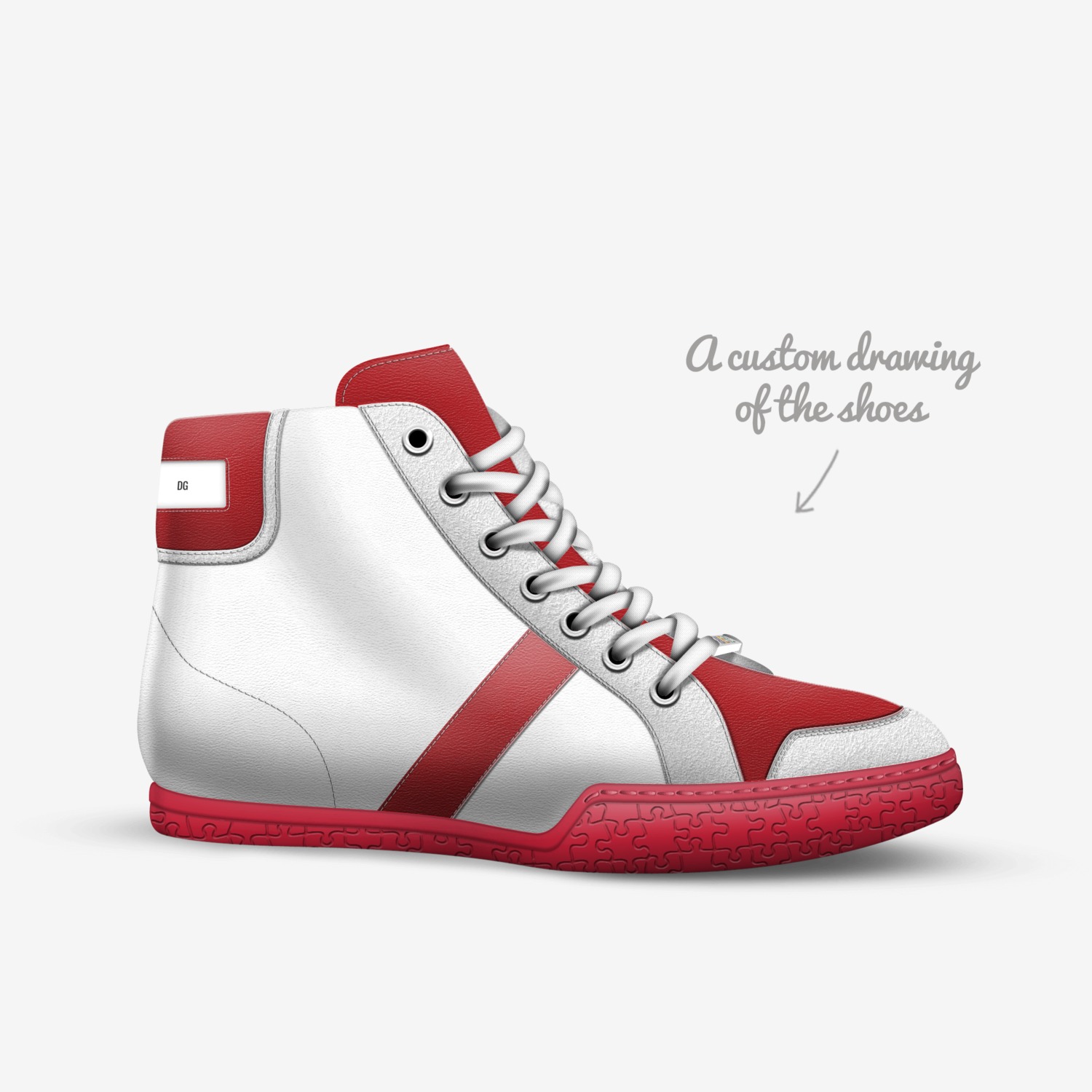 DG custom made in Italy shoes by Daniel Guillaume | Sketch view