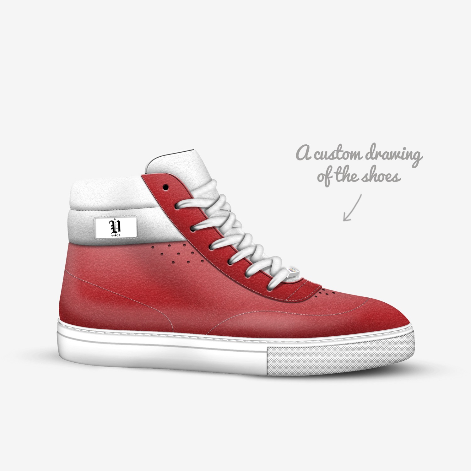 Vics doss custom made in Italy shoes by Brayden Murphy | Sketch view