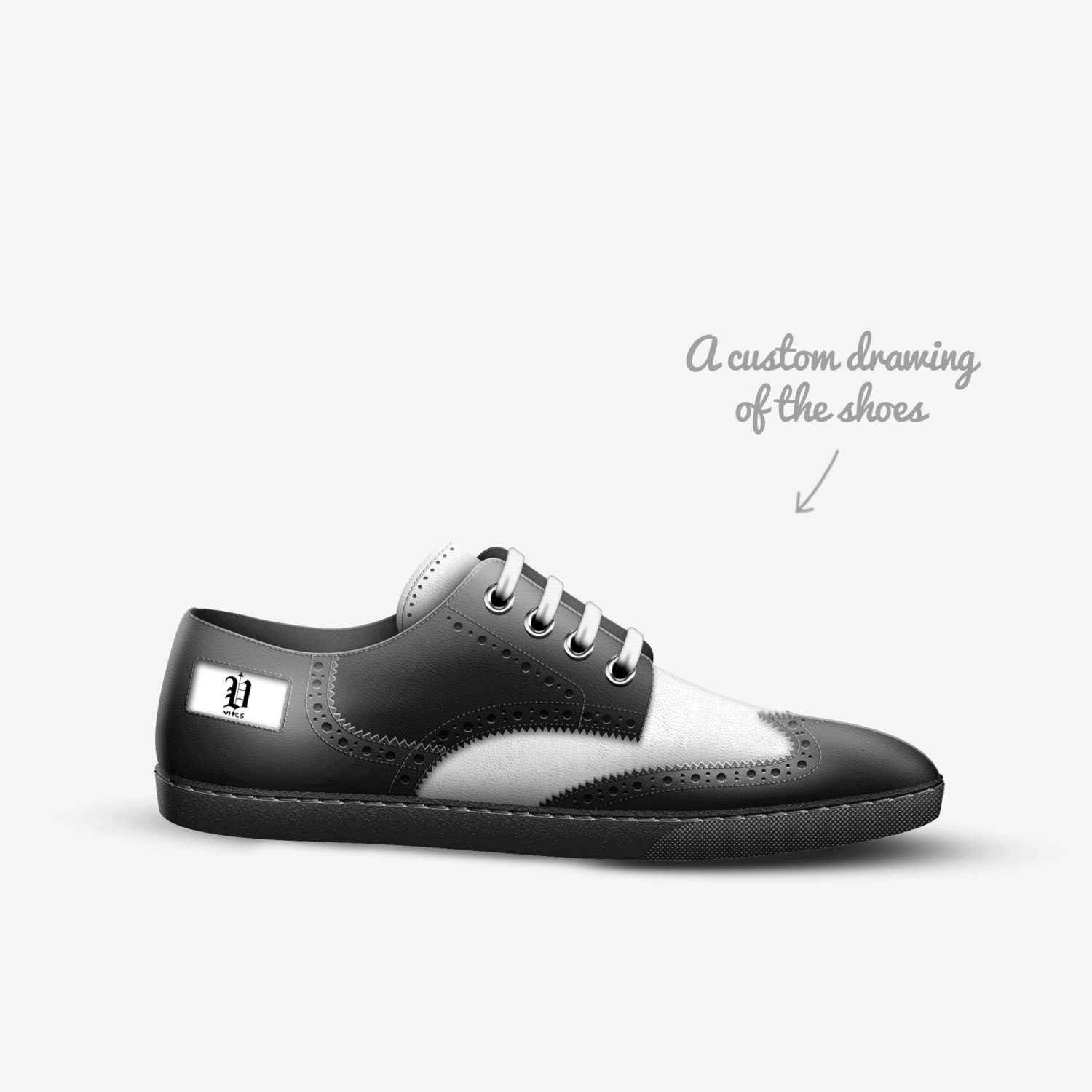 vics  serata custom made in Italy shoes by Brayden Murphy | Sketch view