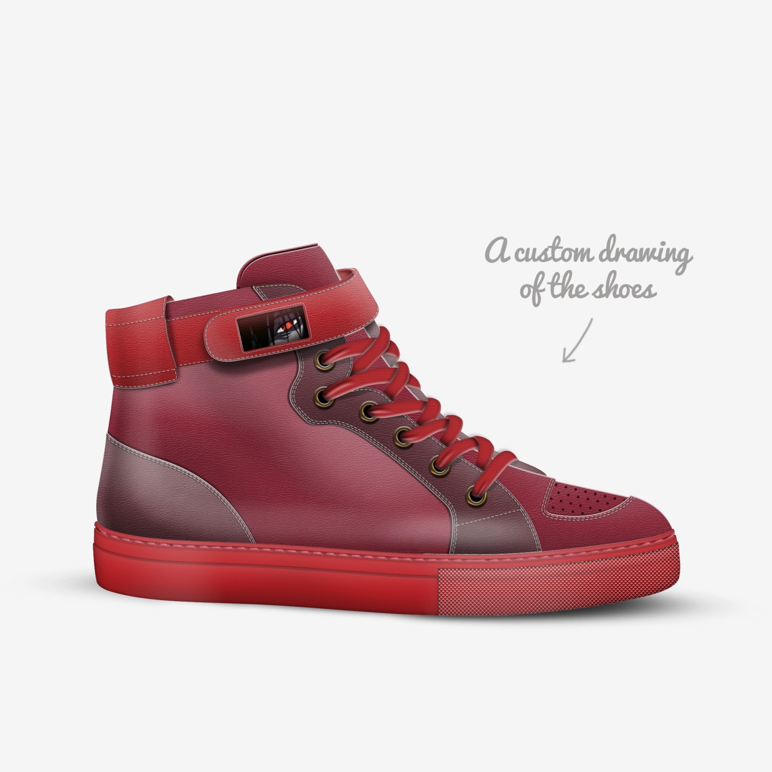 Alucard custom made in Italy shoes by Joe Laston | Sketch view